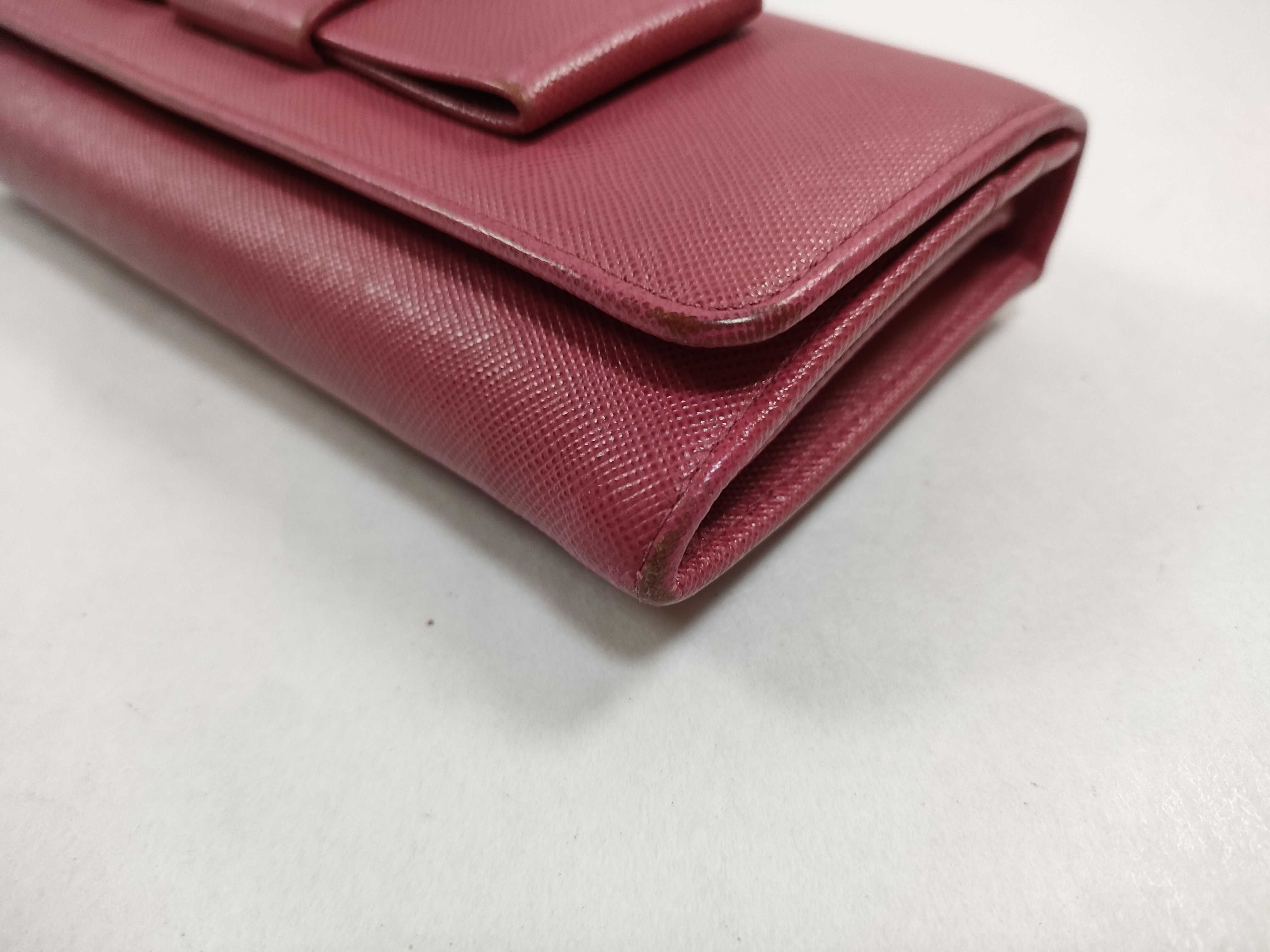 1M1132 Ribbon Long Wallet, Leather, Pink, Box, Guarantee Card Included — view 3