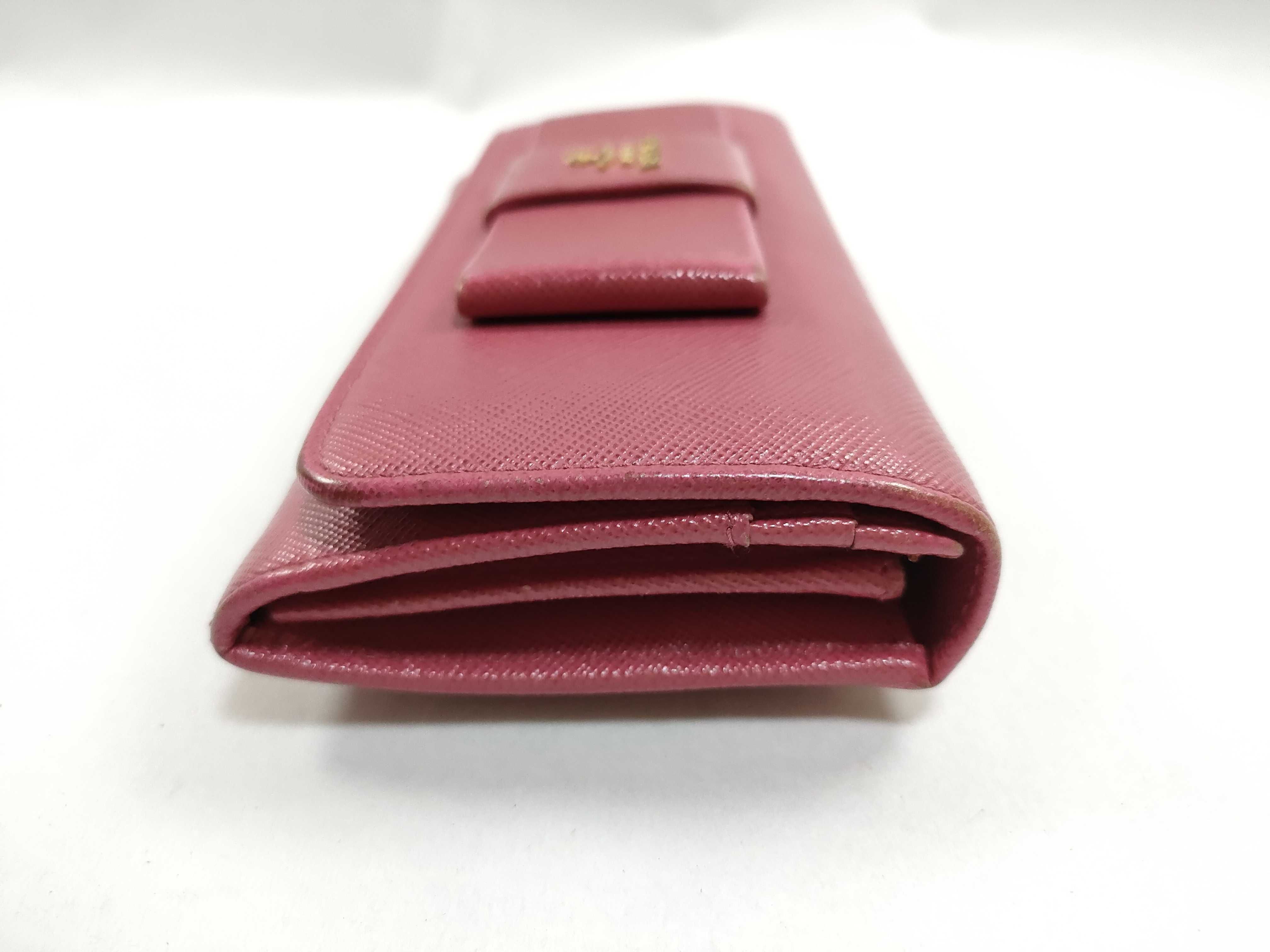 1M1132 Ribbon Long Wallet, Leather, Pink, Box, Guarantee Card Included — view 4