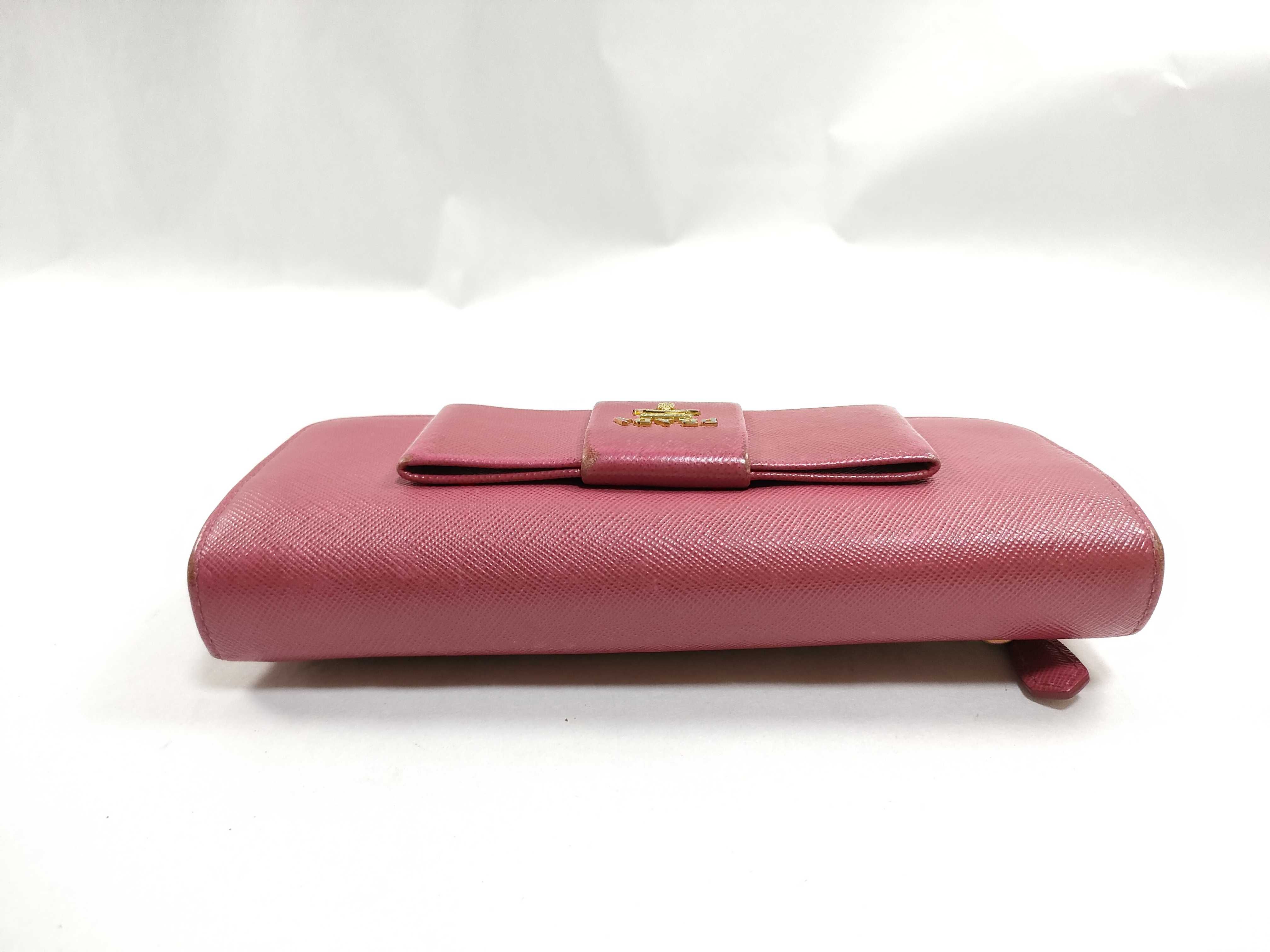 1M1132 Ribbon Long Wallet, Leather, Pink, Box, Guarantee Card Included — view 6