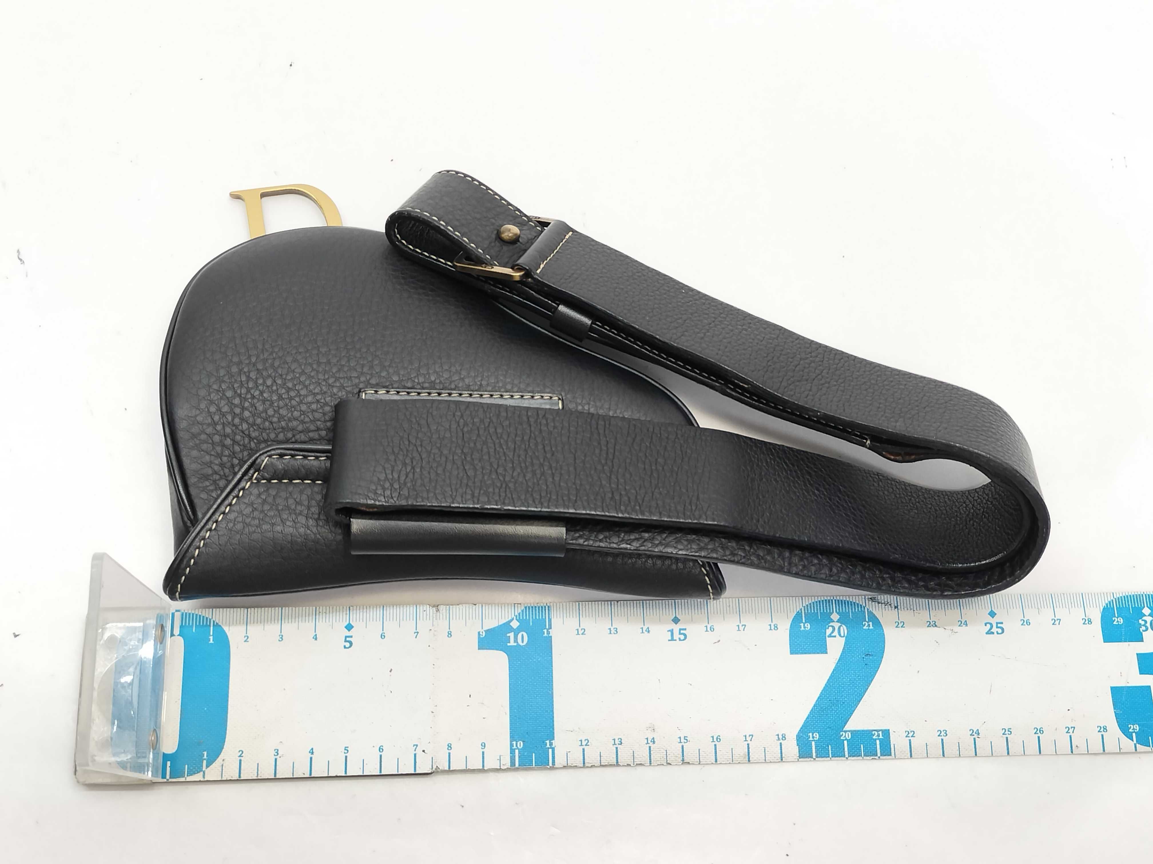 Christian Saddle Belt Bag Leather Waist Bag — view 2