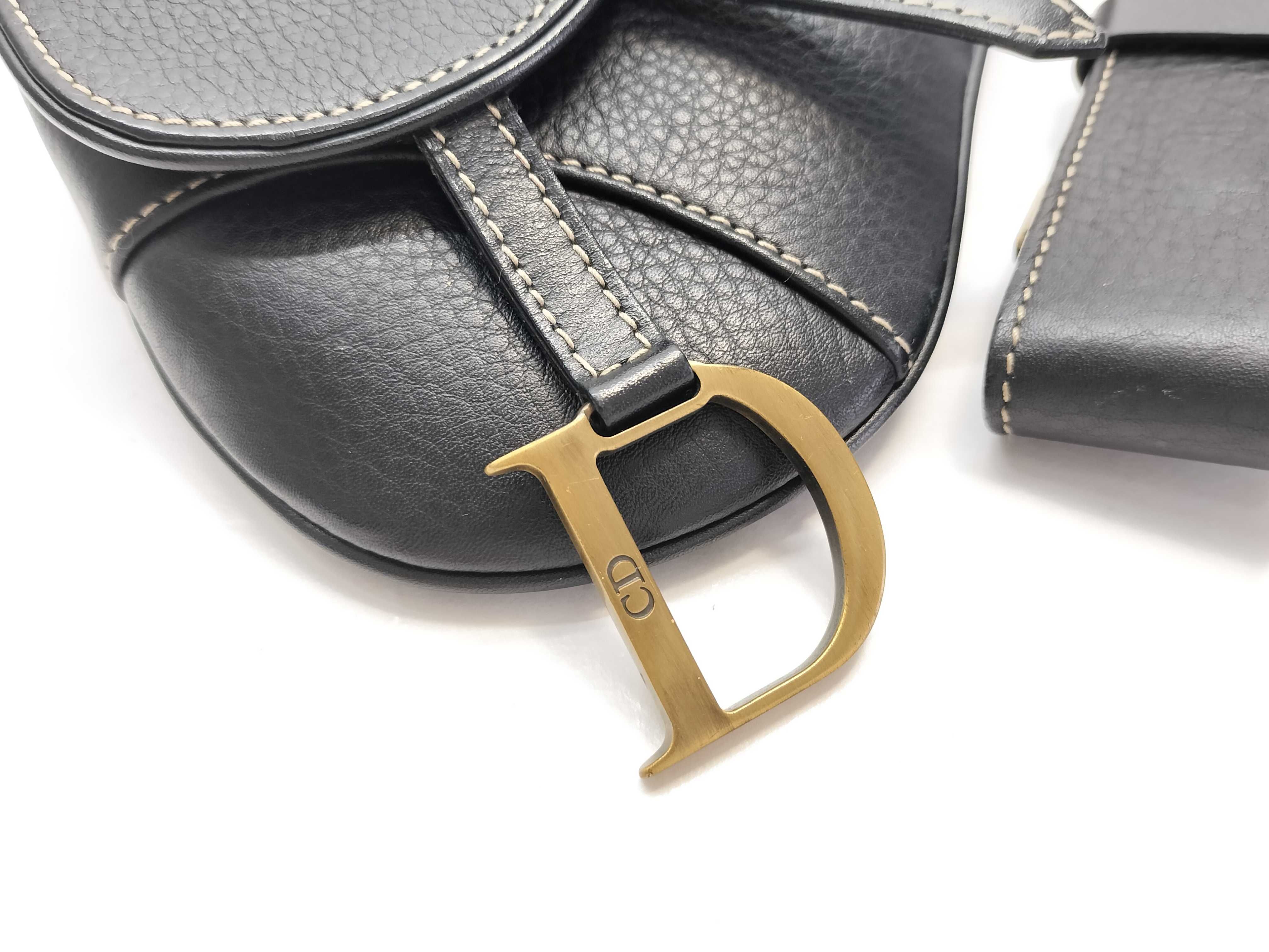Christian Saddle Belt Bag Leather Waist Bag — view 11