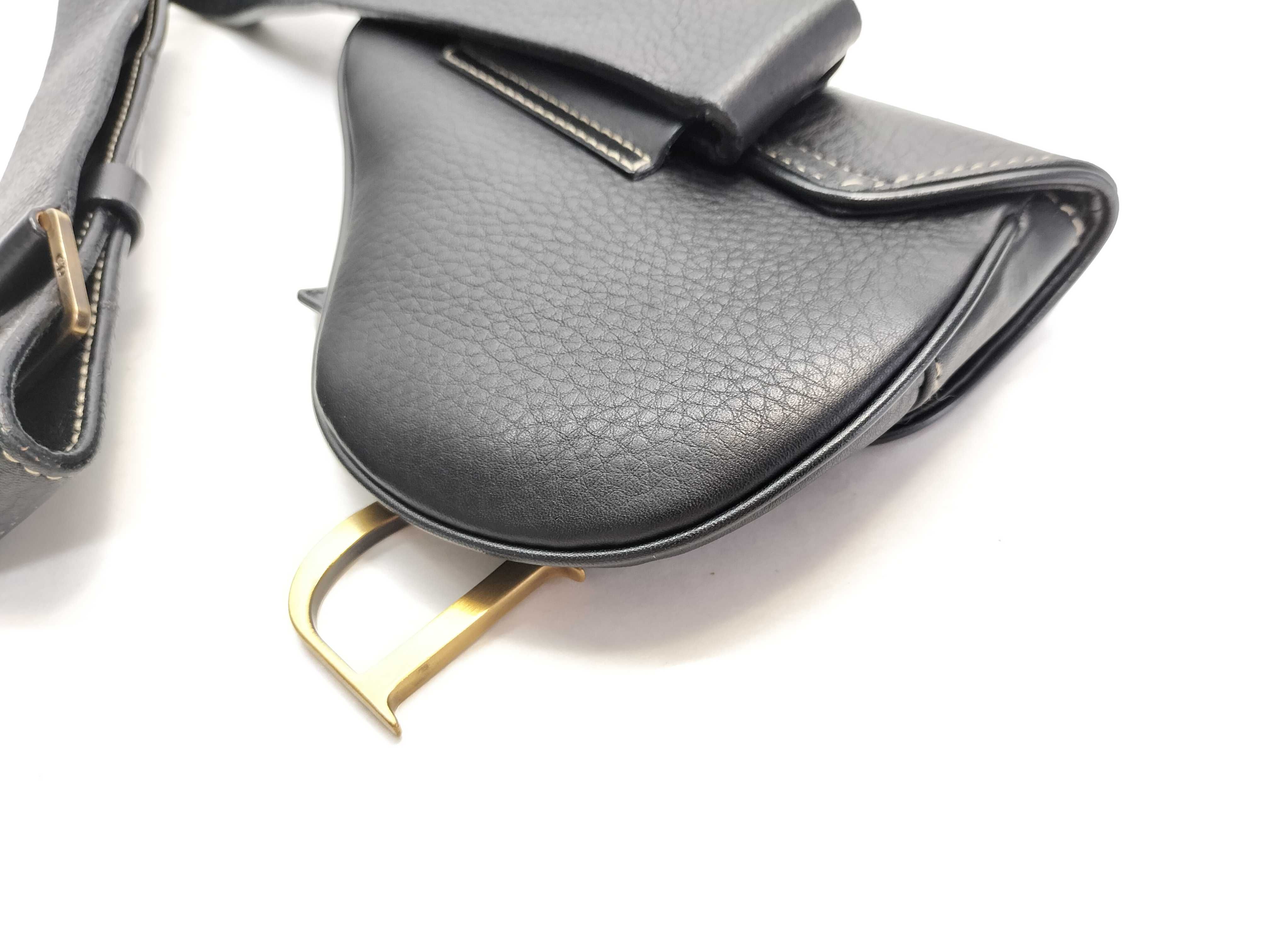 Christian Saddle Belt Bag Leather Waist Bag — view 3