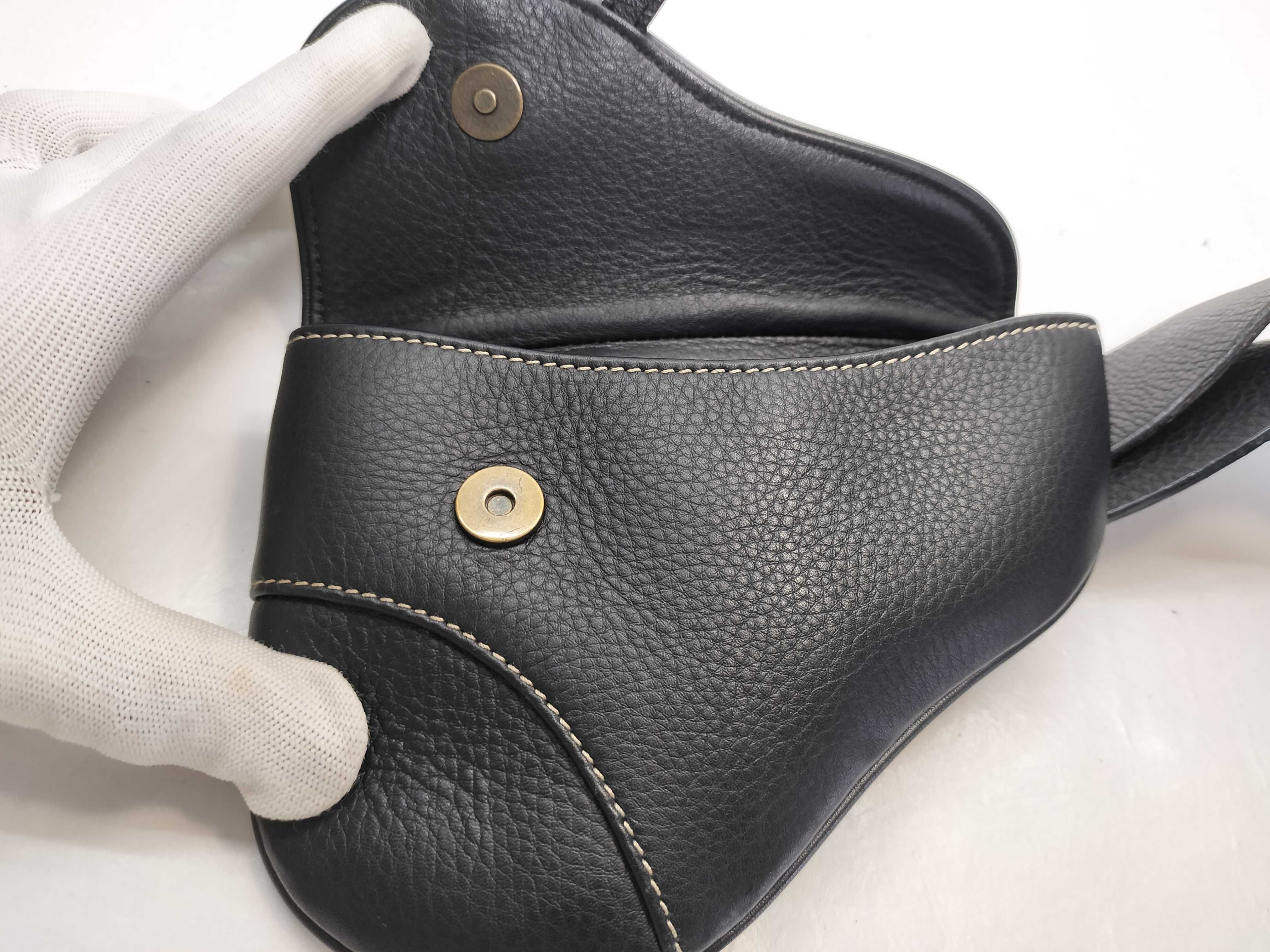 Christian Saddle Belt Bag Leather Waist Bag — view 8