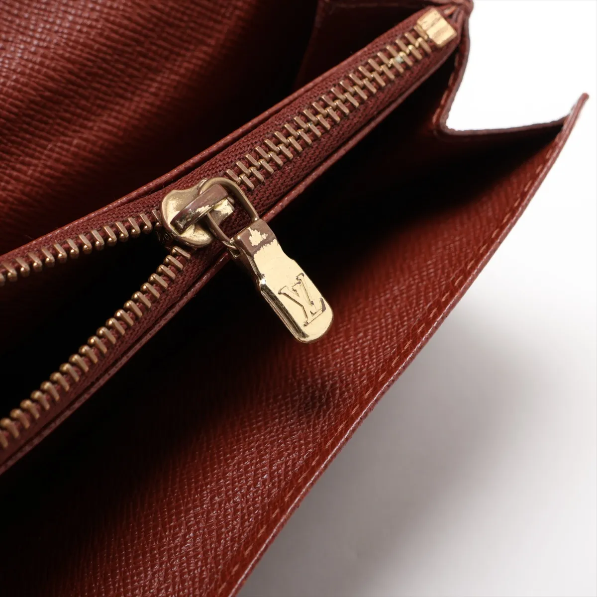 Monogram Portemonnaie Zip M61735 CA0020 Brown Compact Wallet — view 9