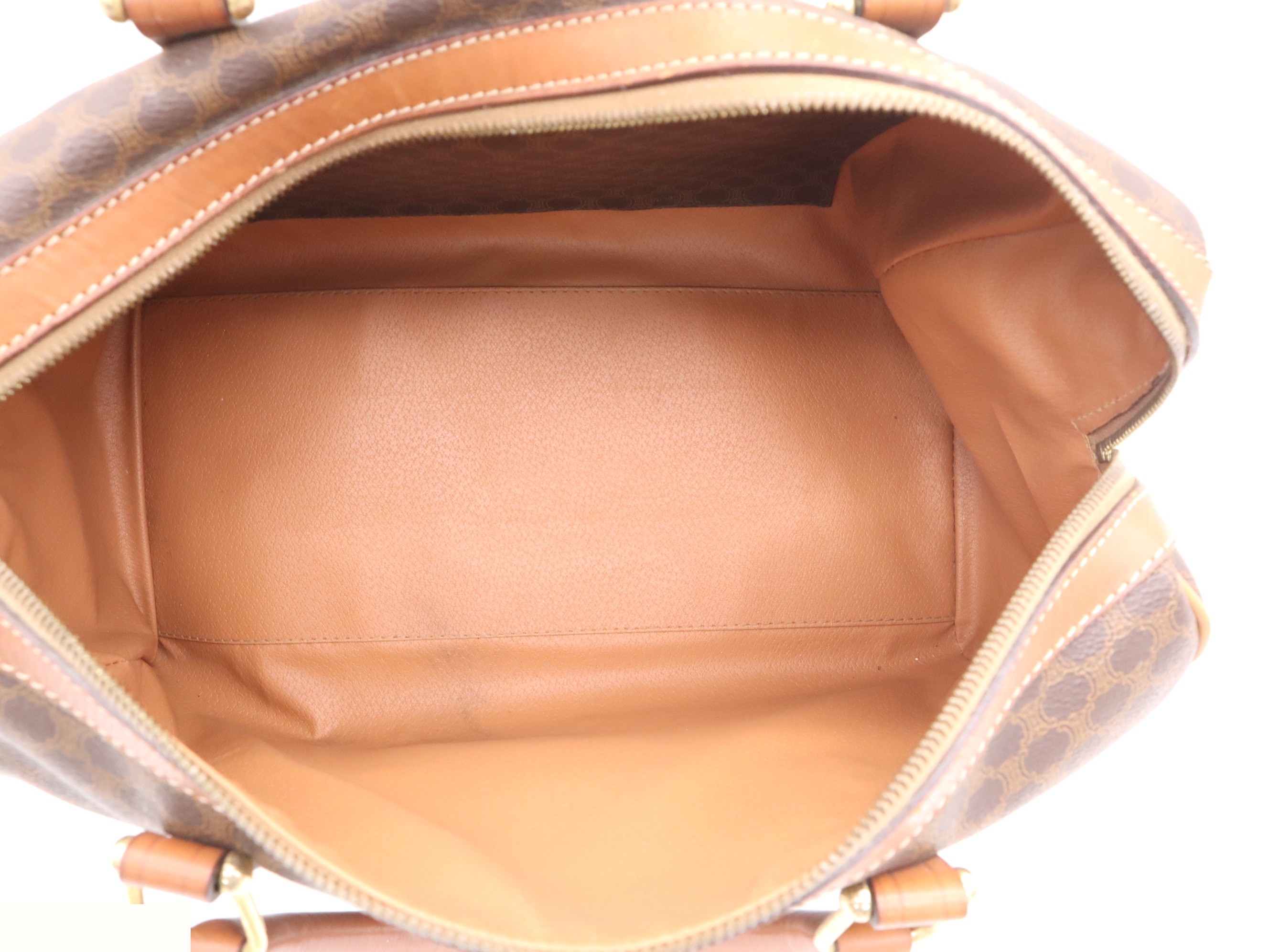 PVC/Leather Macadam Mini Boston Bag, Brown — view 7