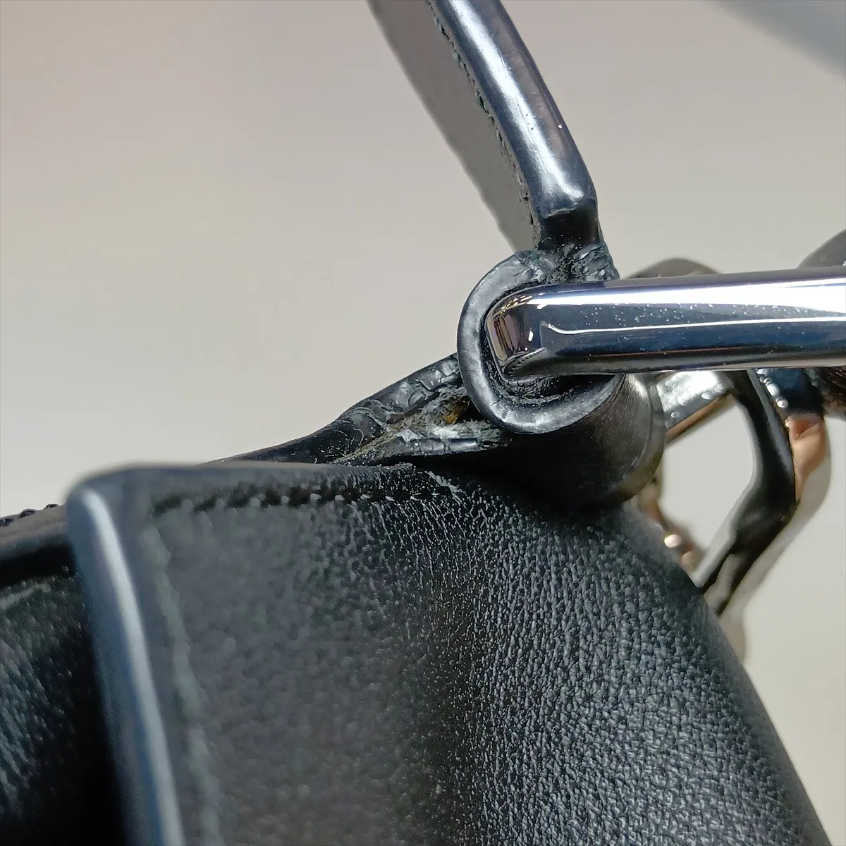 Puzzle Bag Small Leather 2-Way Handbag Black — view 14