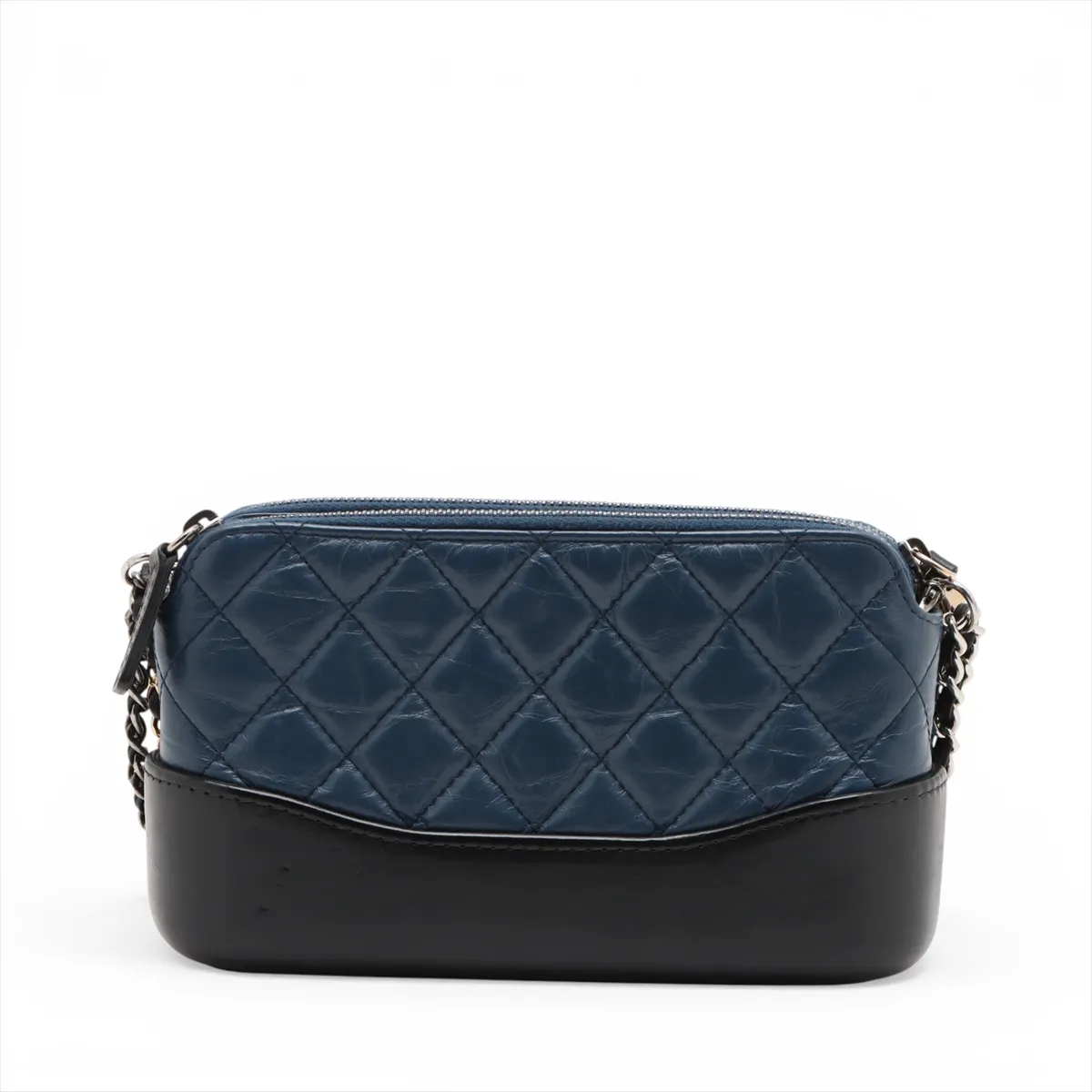 Gabriel de Chanel Vintage Calf Chain Shoulder Bag Blue Gold x Silver Hardware 24870521 24th Series — view 2
