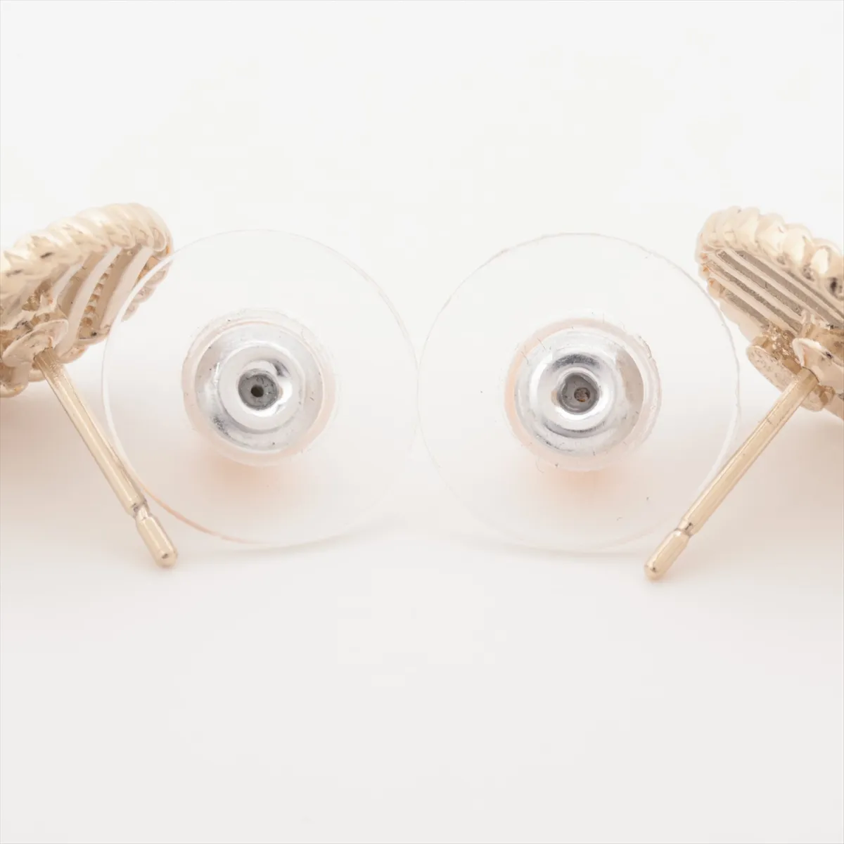 Coco Mark F19C Earrings (Pair) GP Gold x White - — view 4