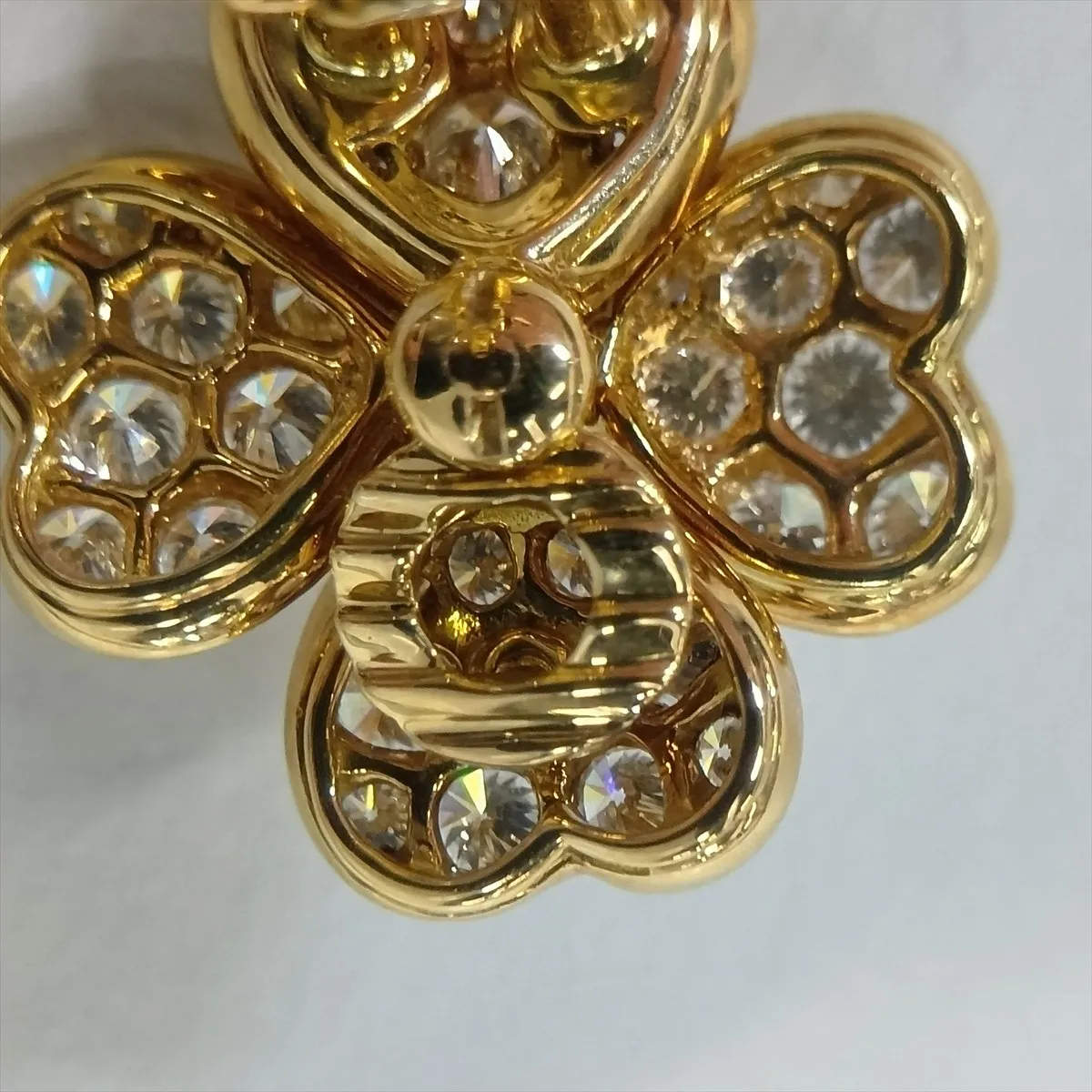 Cosmos Diamond Earrings, 750 (Yellow Gold), 9.6g, BL51194. Hallmarks are — view 8
