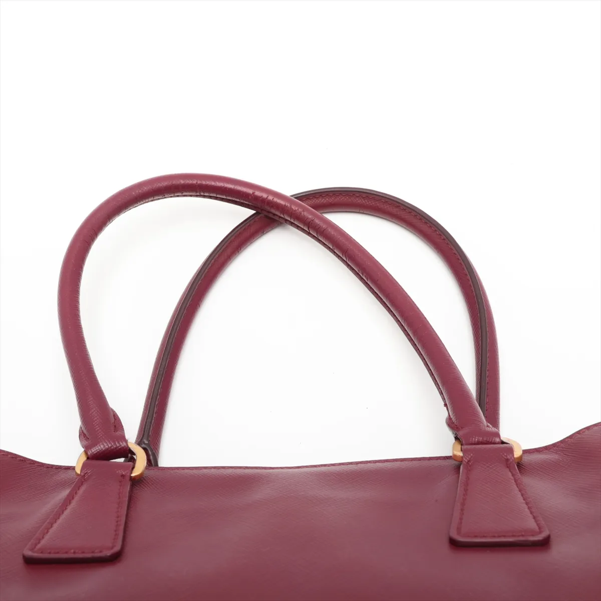 Saffiano Lux Galleria Leather 2-Way Handbag, Bordeaux — view 6