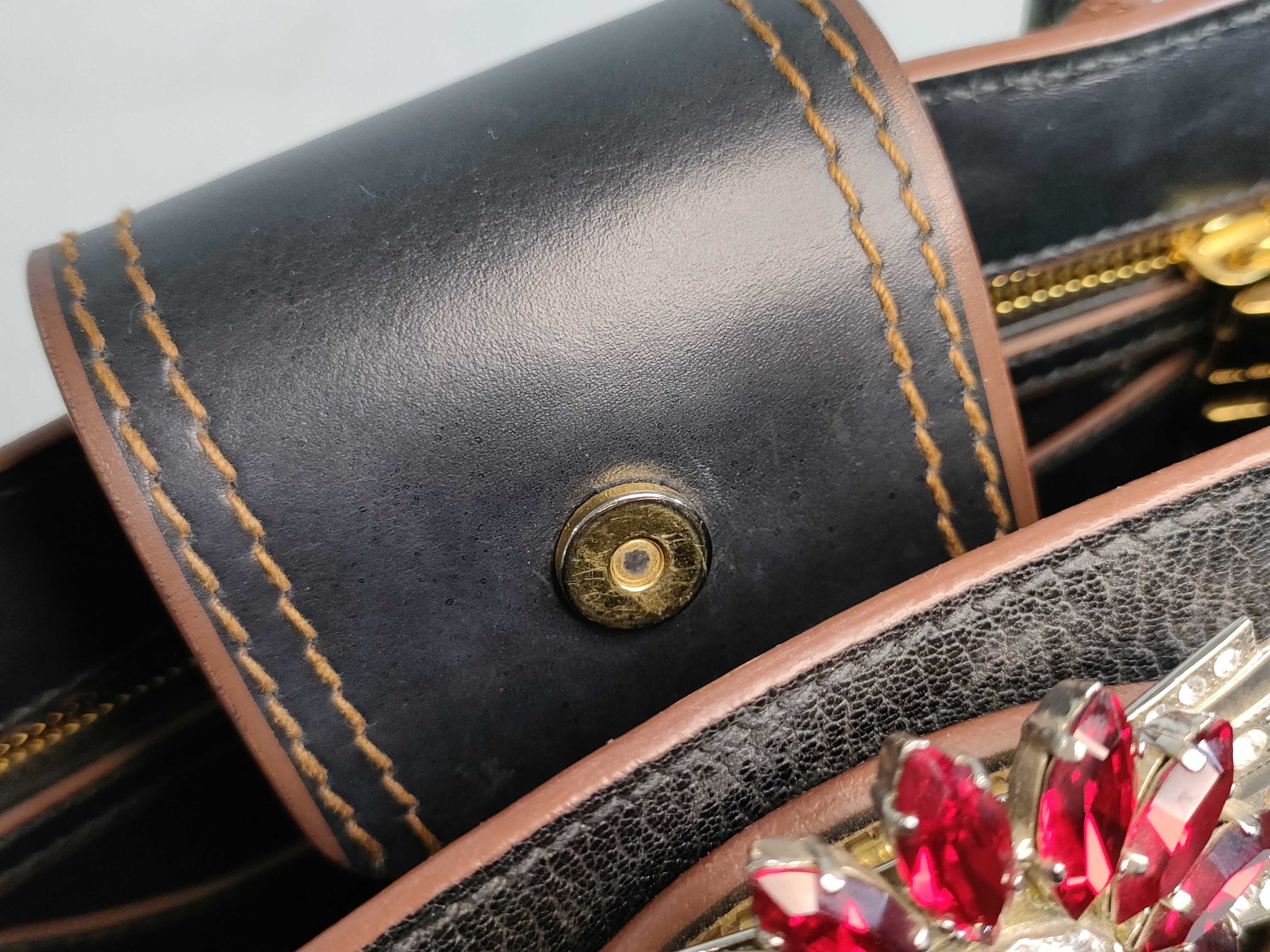 DU- Leather Shoulder Bag Black Handbag — view 14