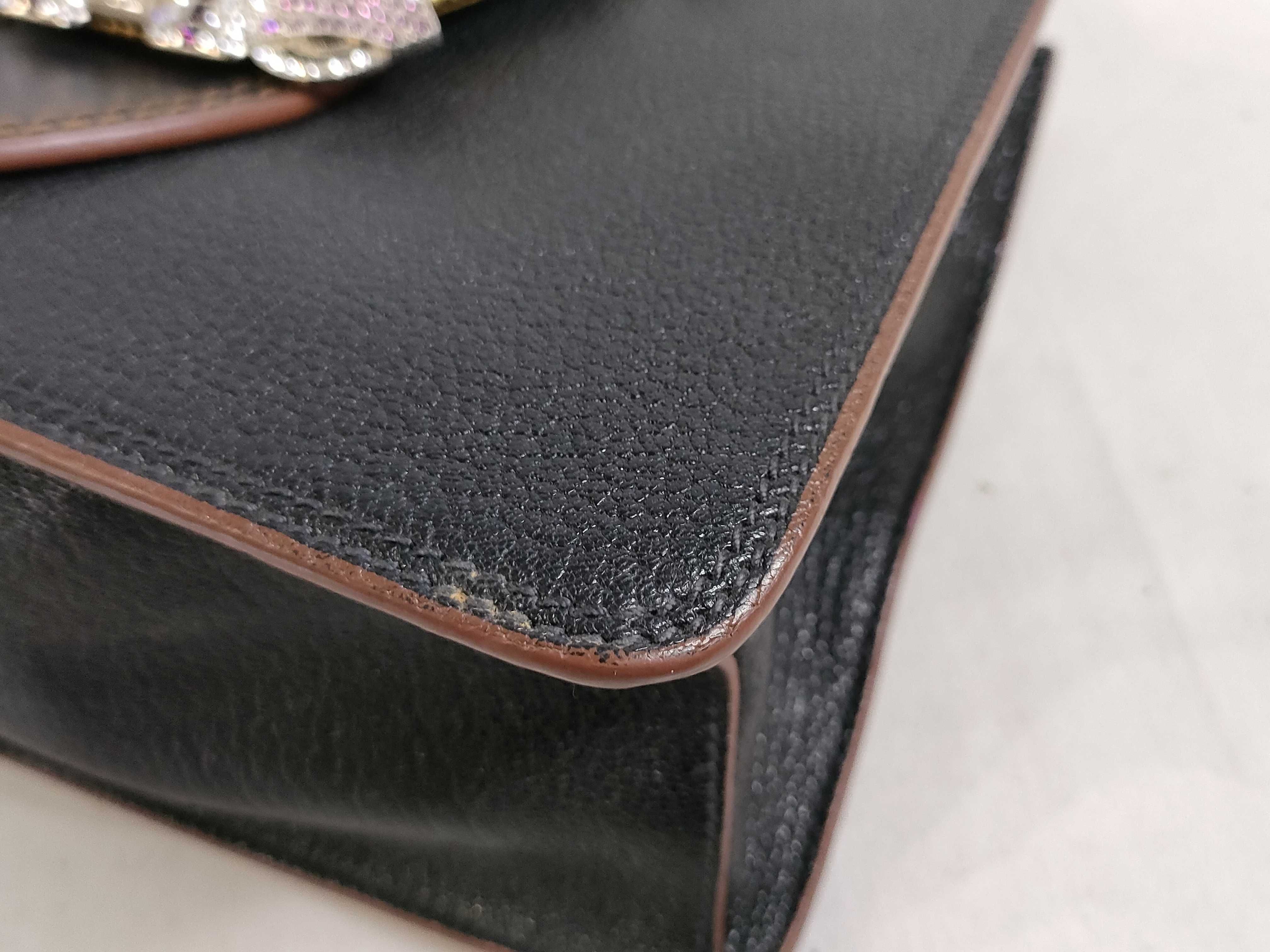 DU- Leather Shoulder Bag Black Handbag — view 7
