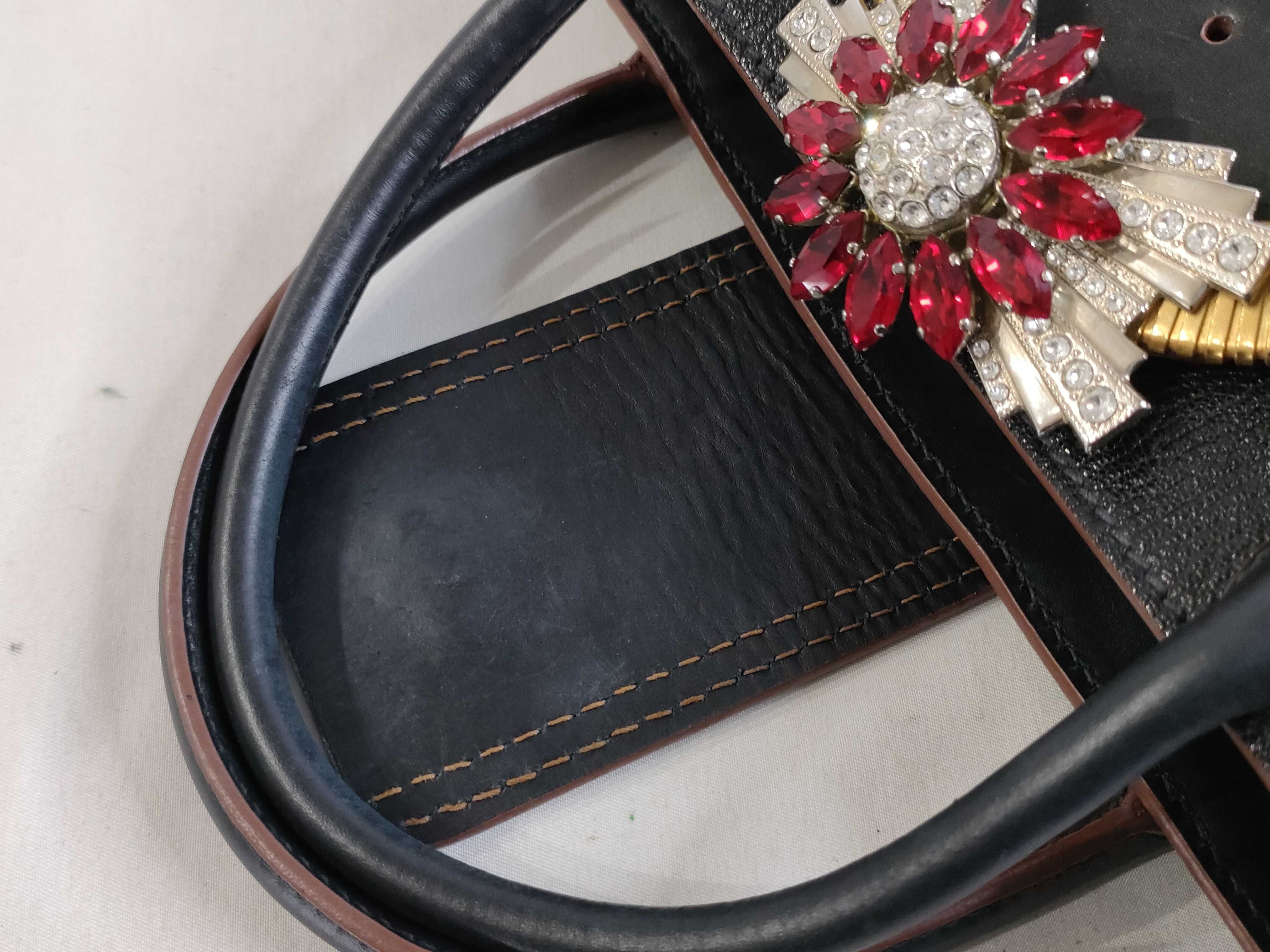 DU- Leather Shoulder Bag Black Handbag — view 9