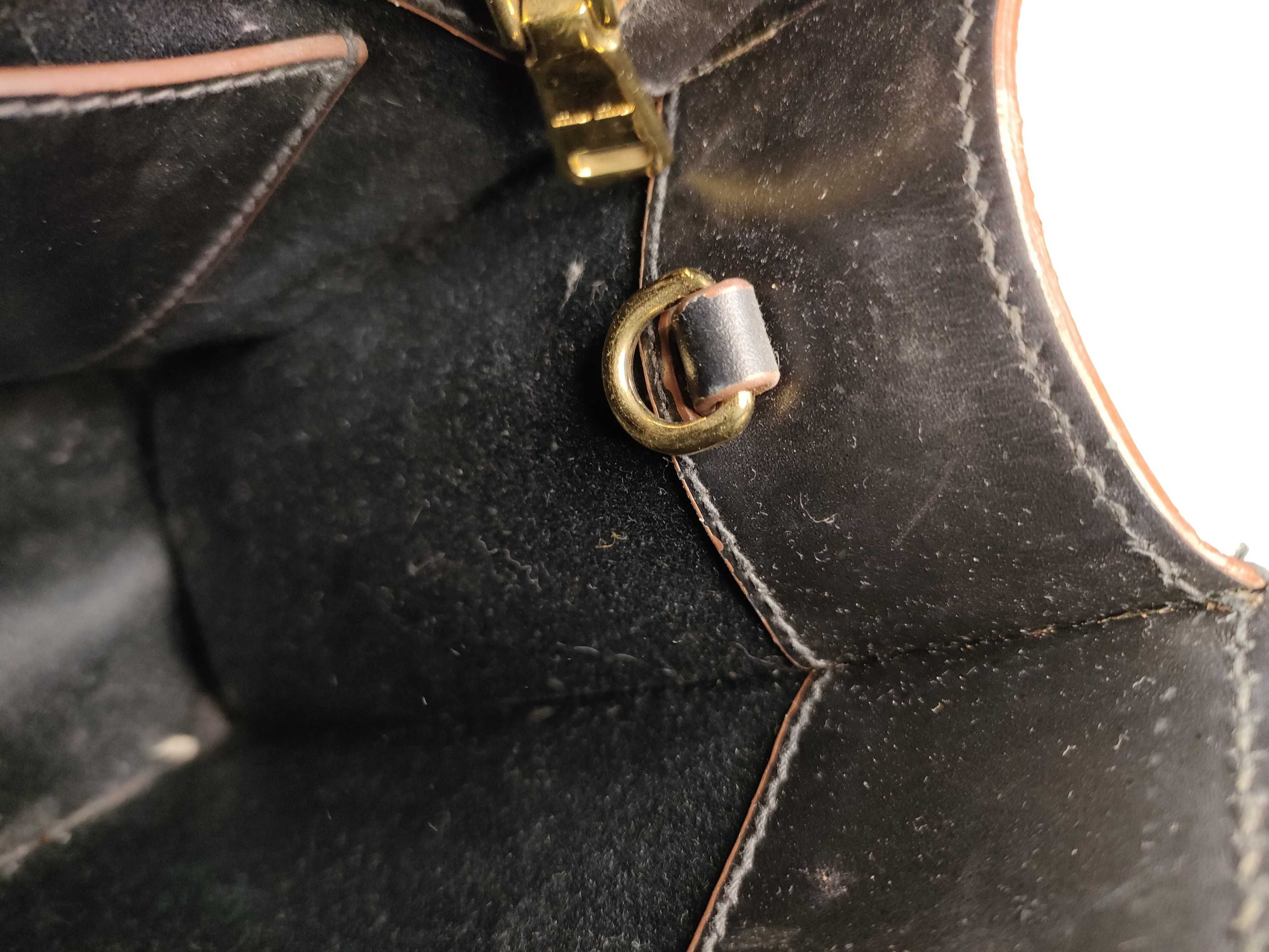DU- Leather Shoulder Bag Black Handbag — view 10
