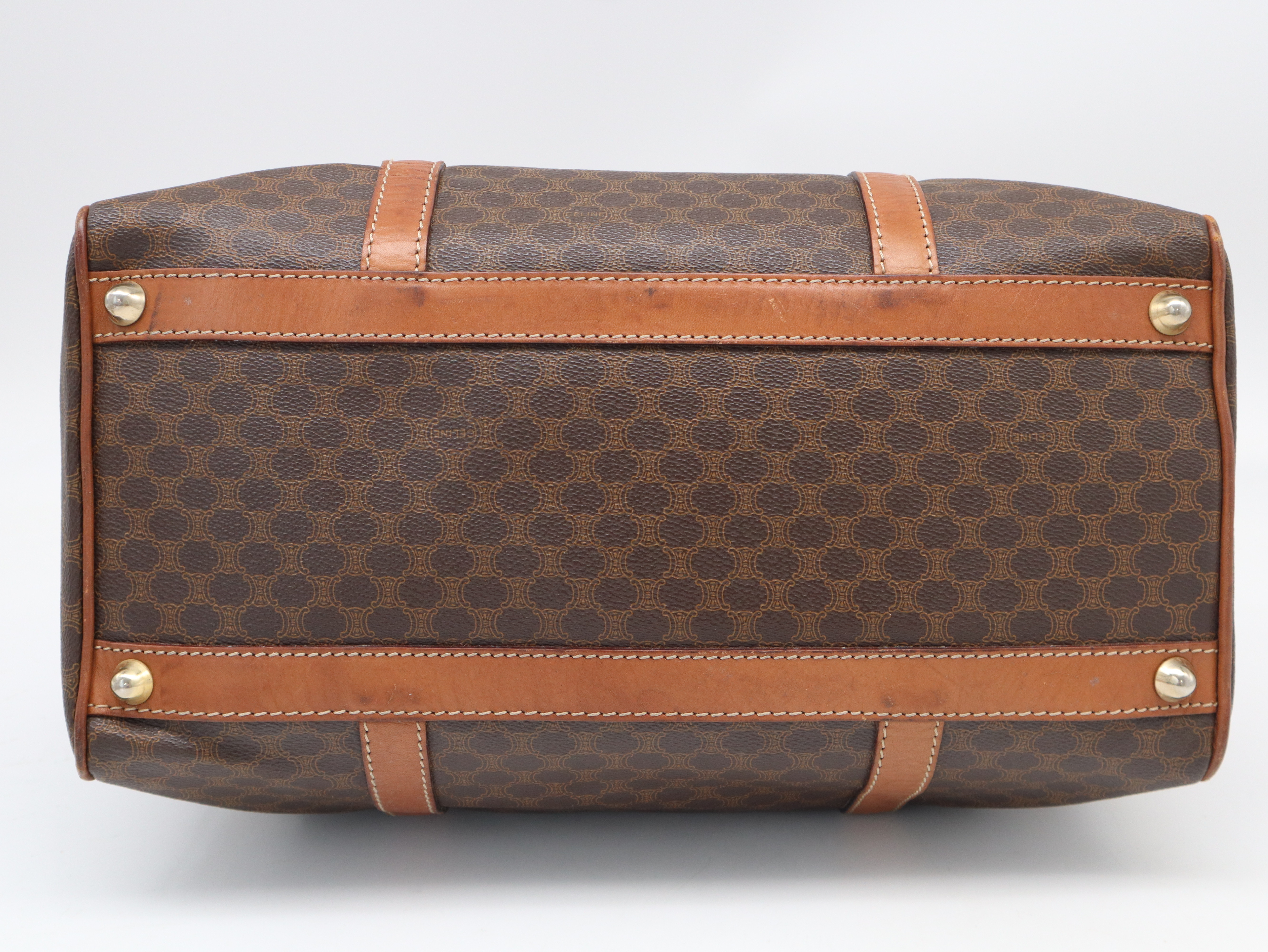 Macadam Boston Bag, Leather, Brown Boston Bag — view 5