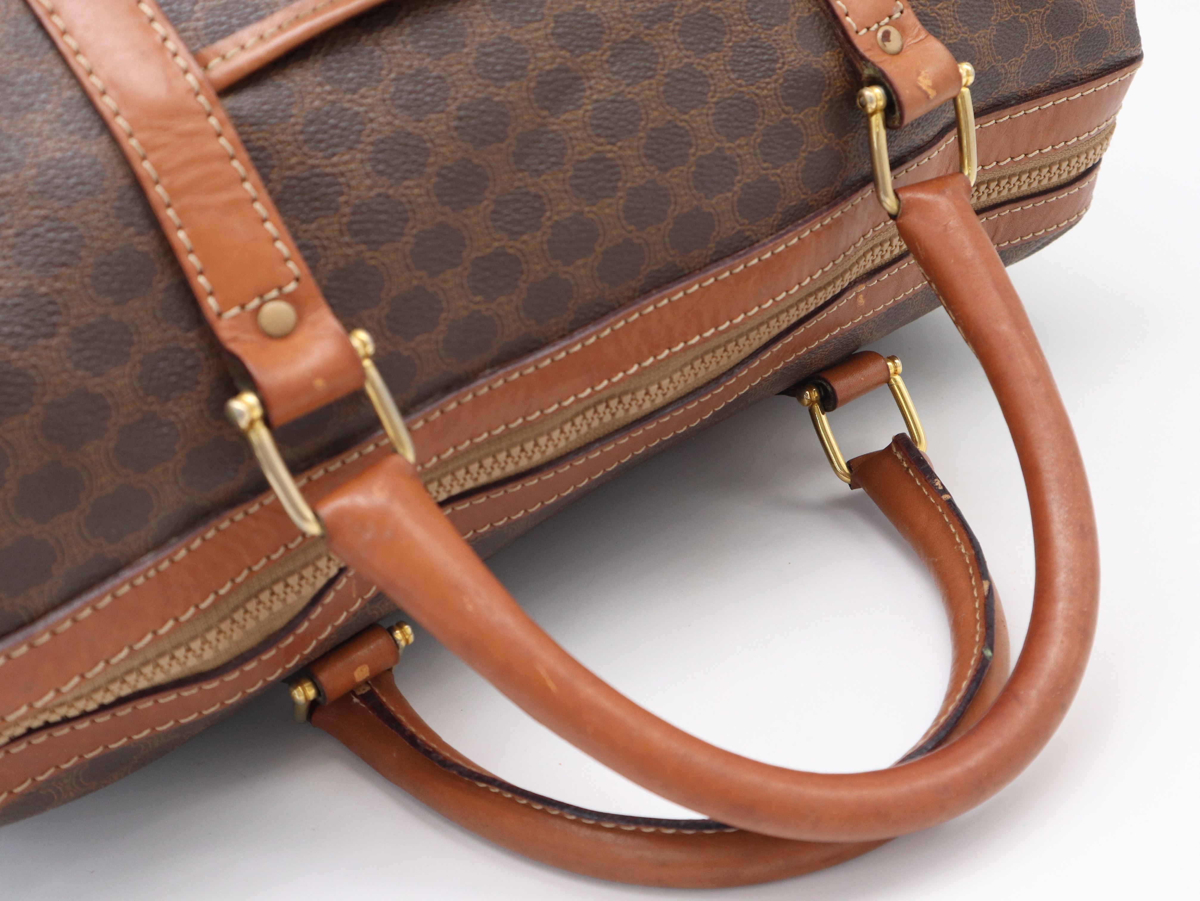 Macadam Boston Bag, Leather, Brown Boston Bag — view 6