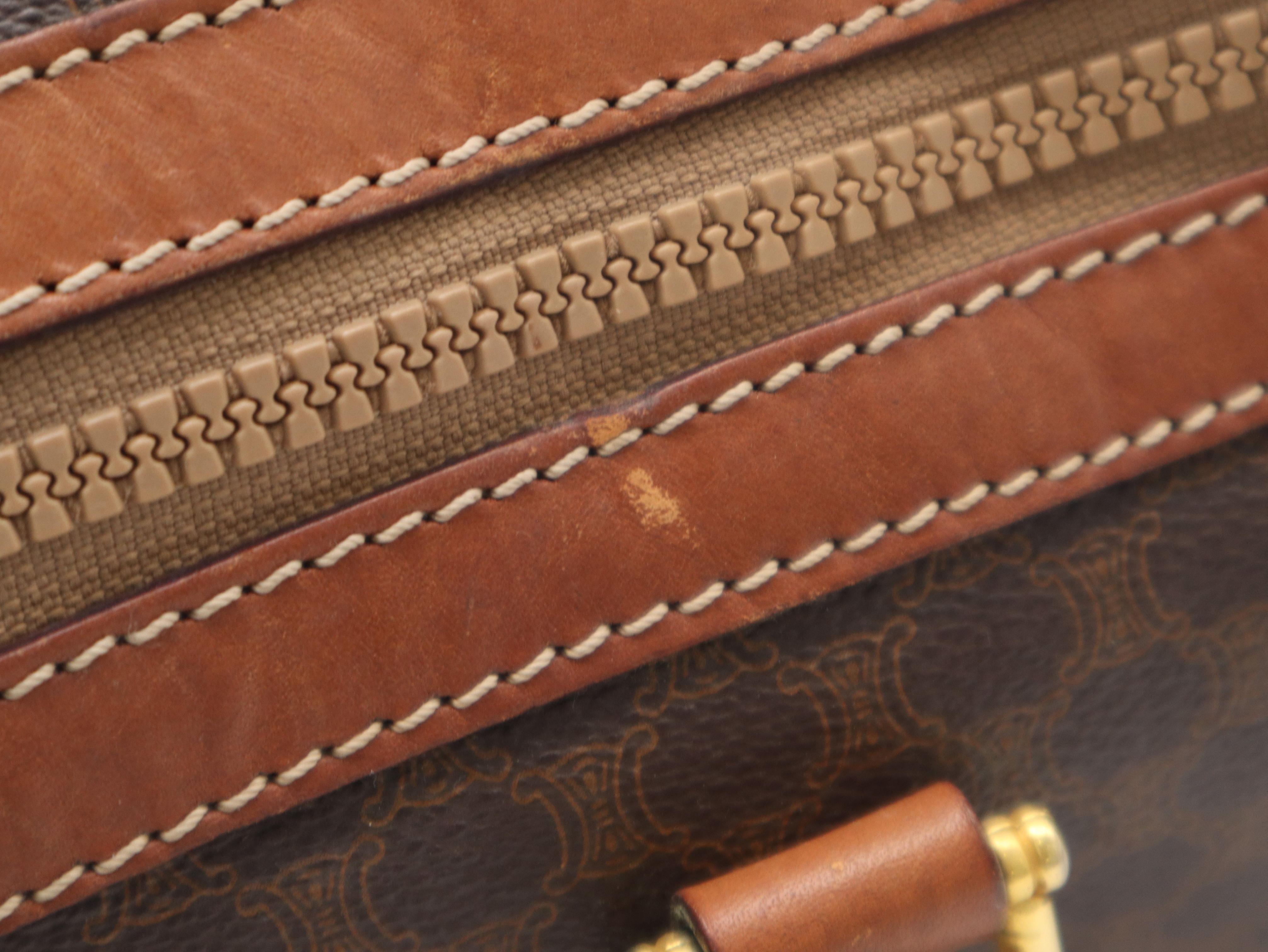Macadam Boston Bag, Leather, Brown Boston Bag — view 10
