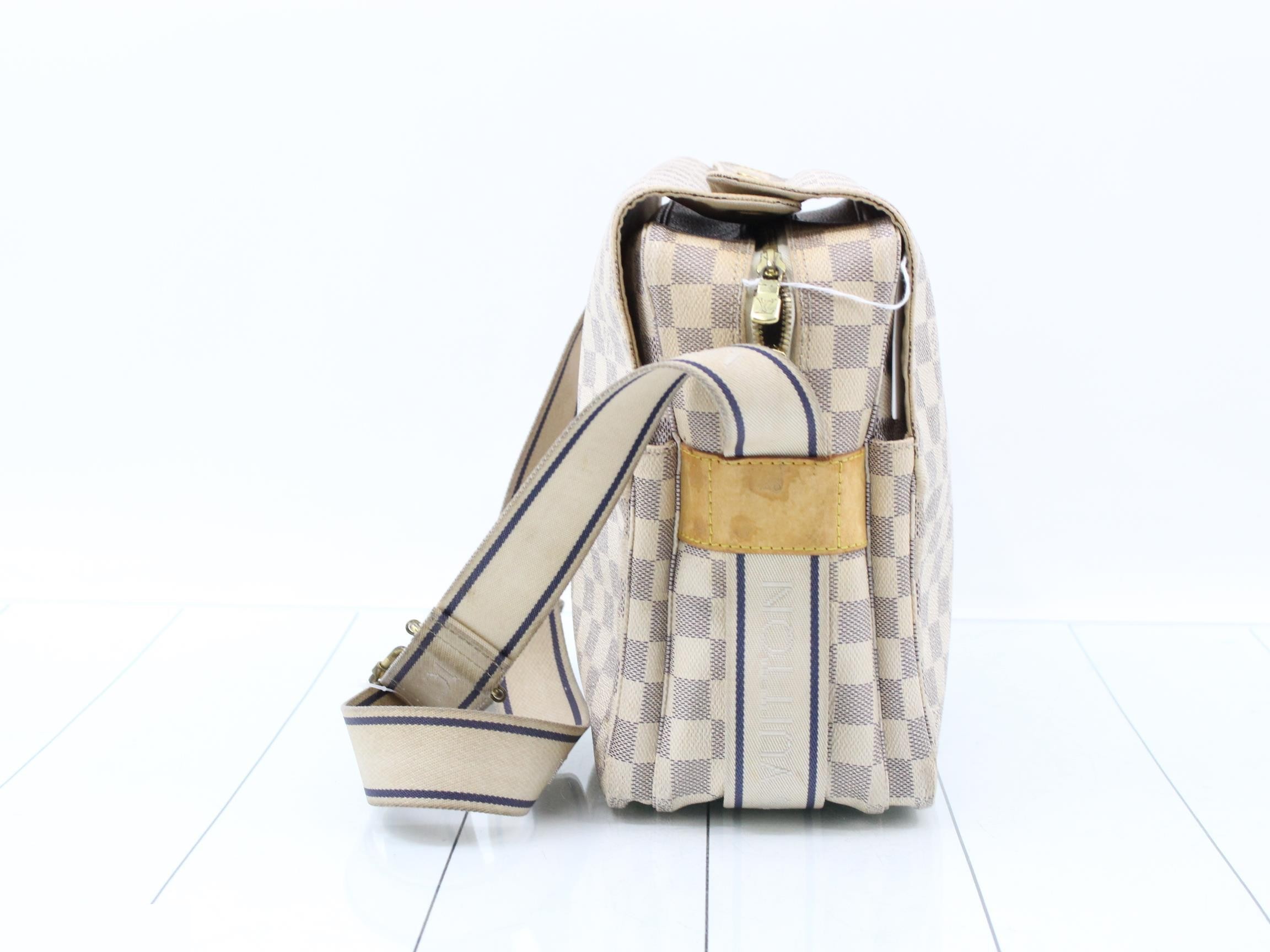 Damier Azur Naviglio Shoulder Bag — view 3