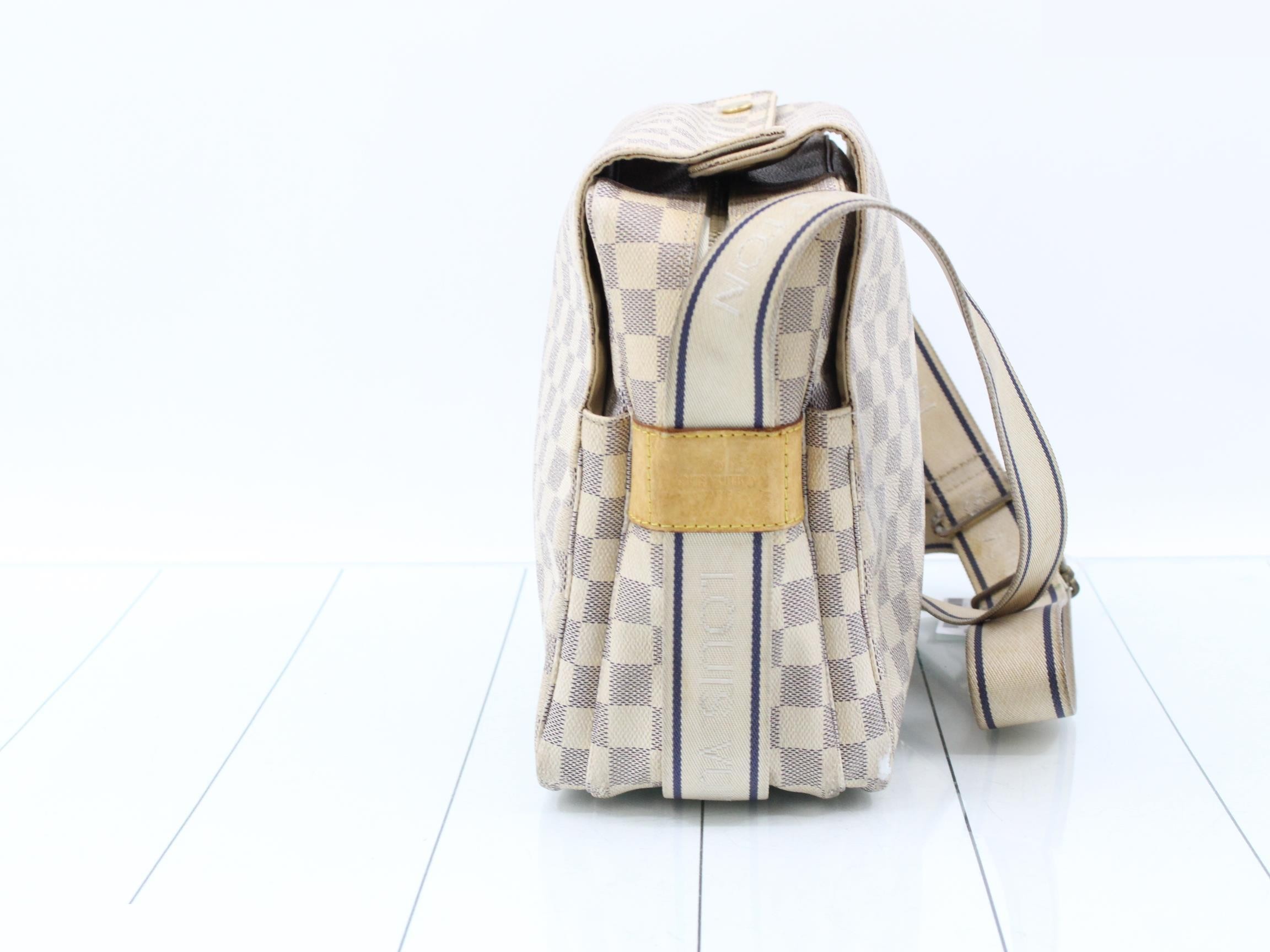 Damier Azur Naviglio Shoulder Bag — view 4