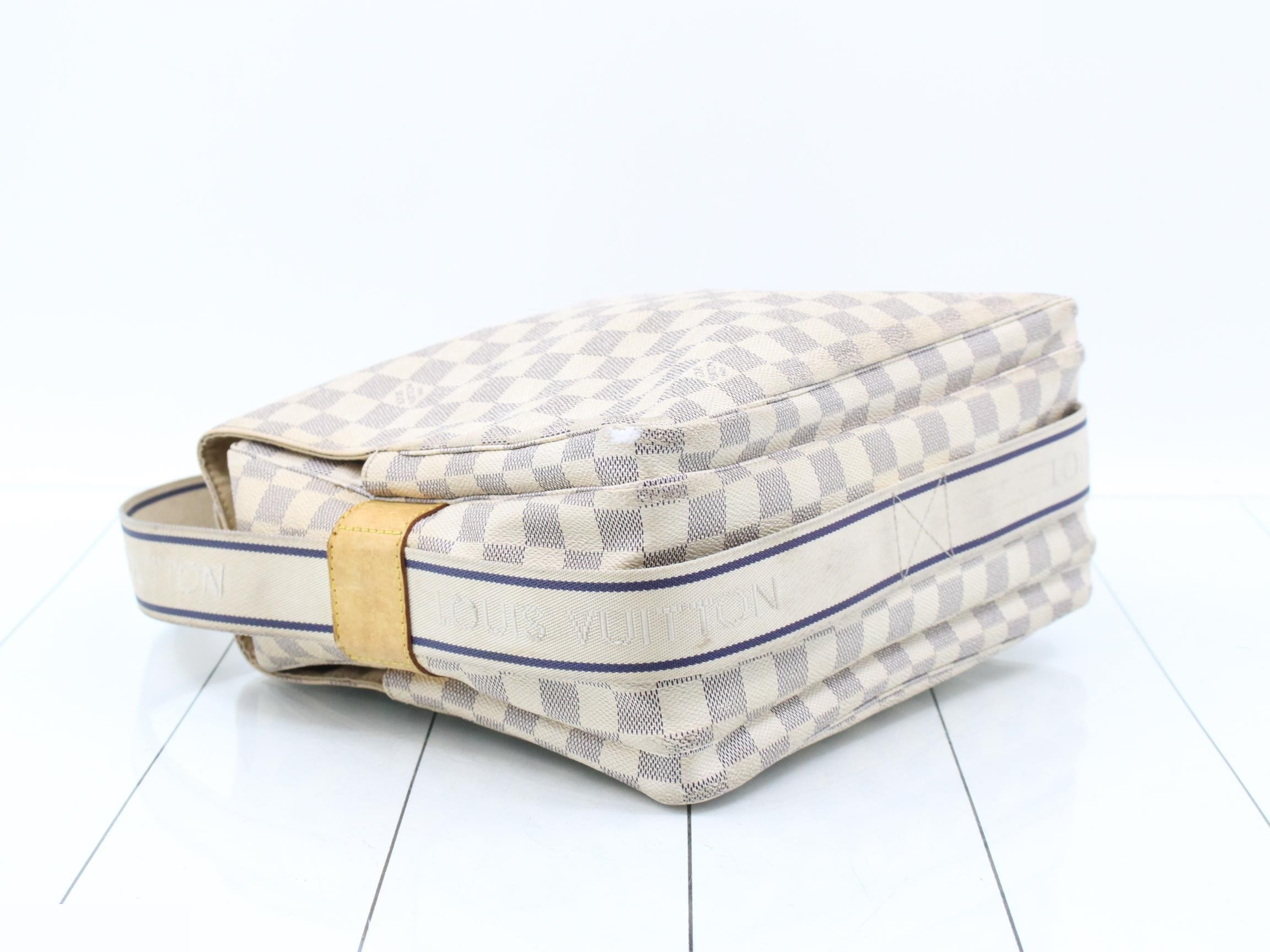 Damier Azur Naviglio Shoulder Bag — view 5
