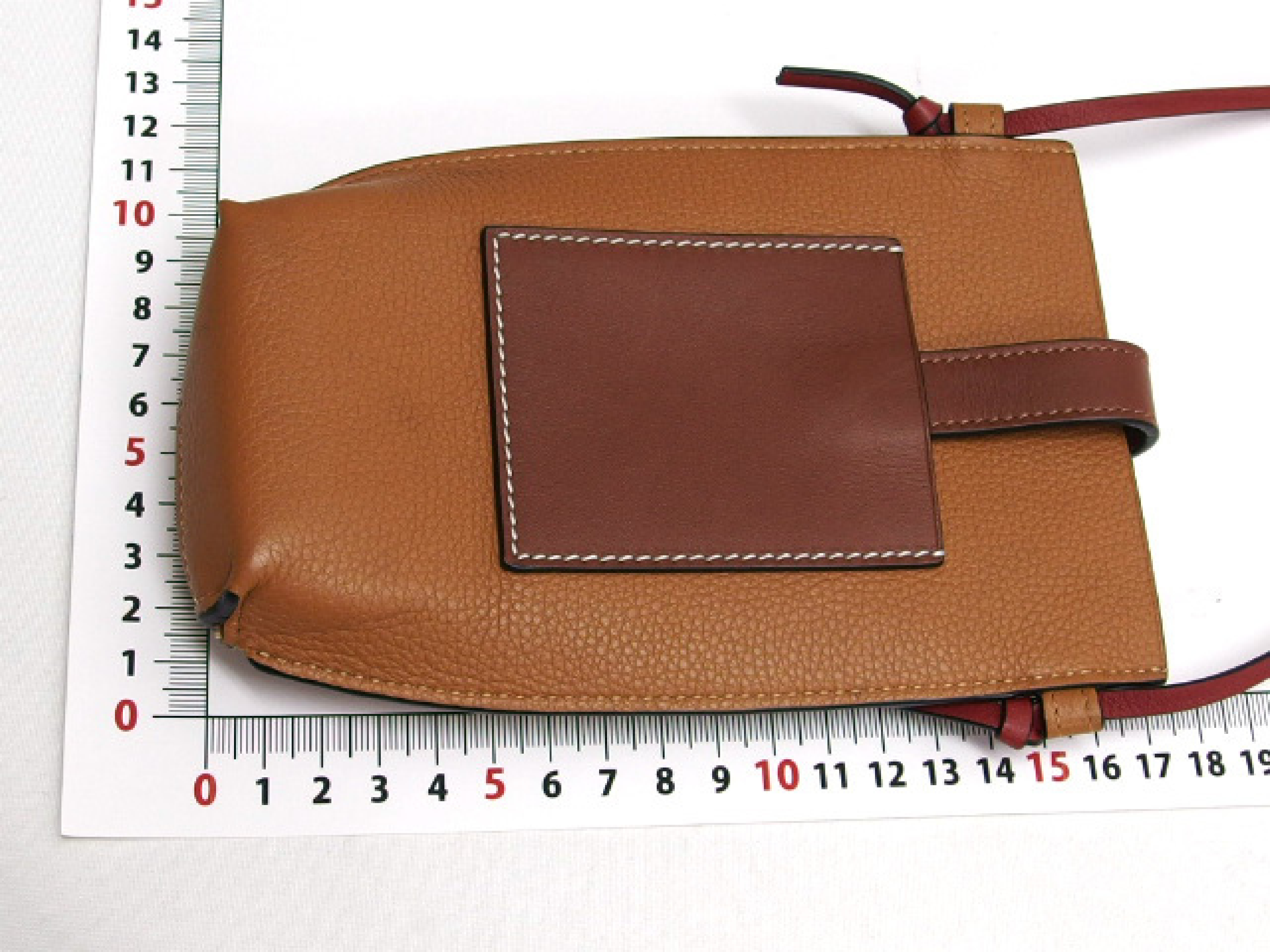 Gate Pochette Phone Bag Mini Shoulder Bag Leather Brown Shoulder Bag — view 2