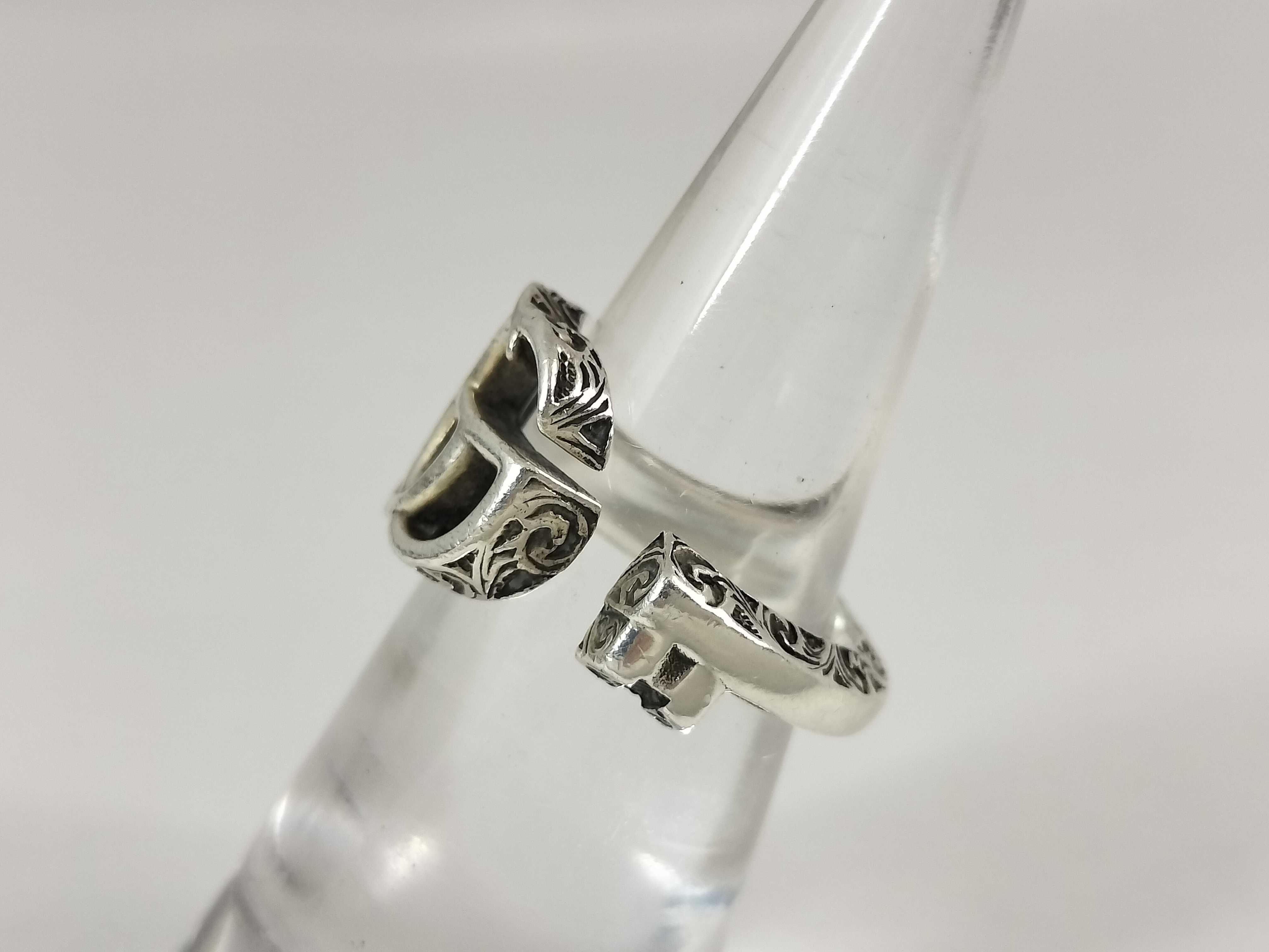 Arabesque GG Marmont Ring, 925 Sterling Silver, 4.9g — view 2