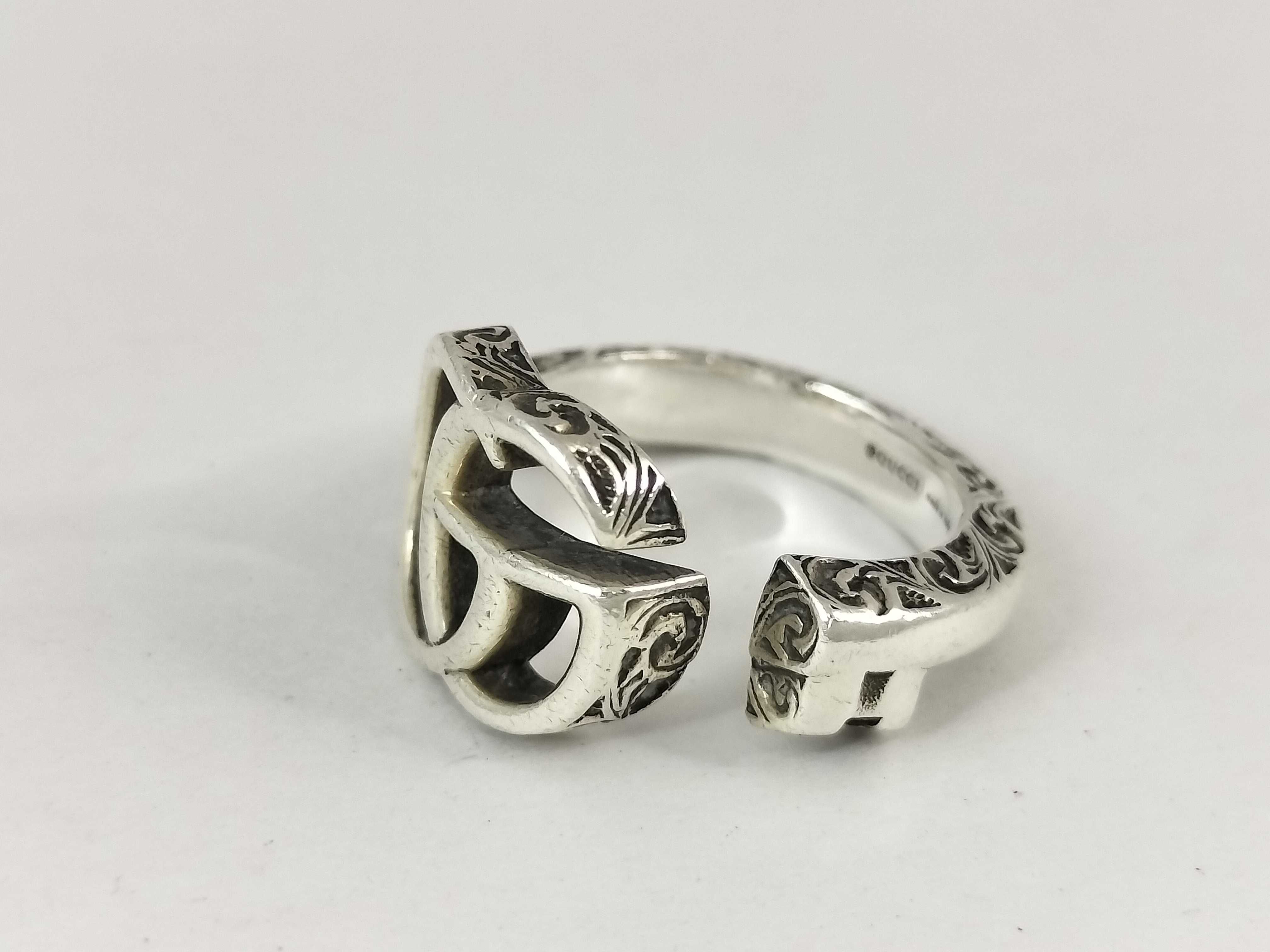 Arabesque GG Marmont Ring, 925 Sterling Silver, 4.9g — view 8