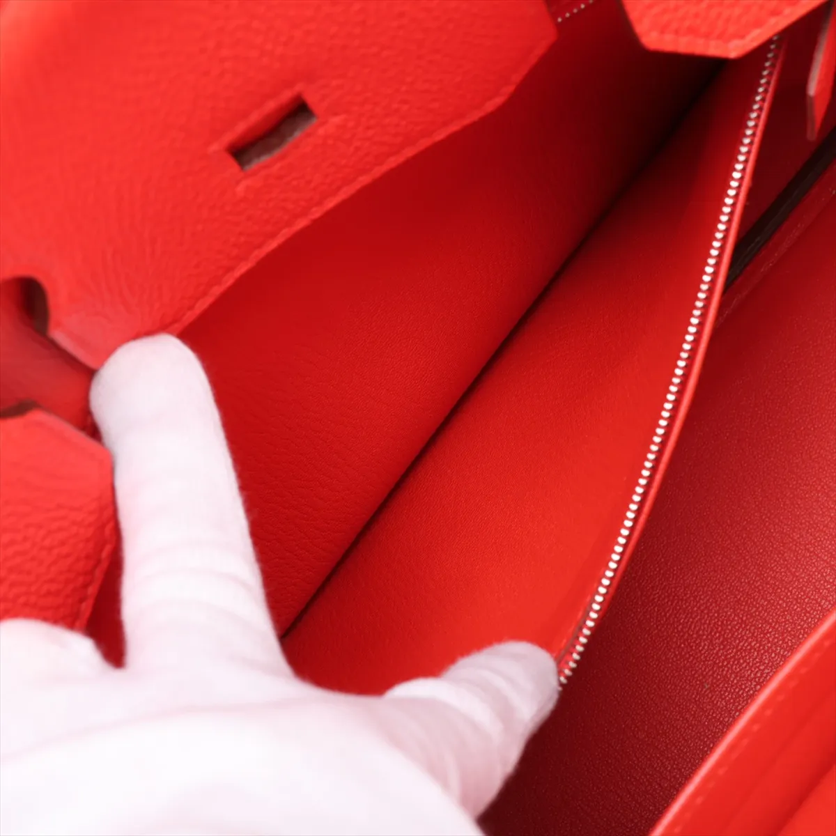 [Individually packaged] Hermes Birkin 35 Retourne Togo Capucines Silver Hardware Q: 2013 — view 8