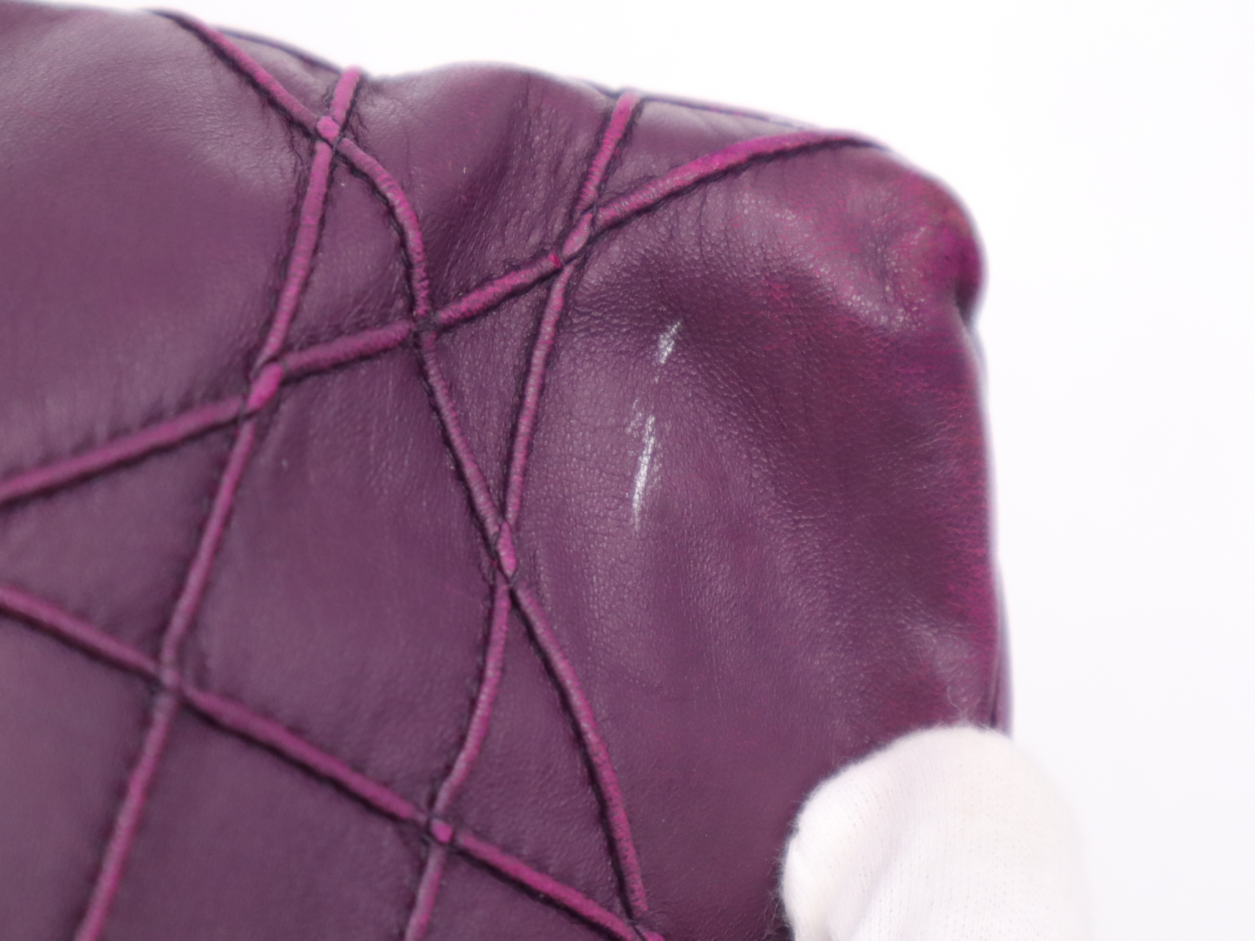 Leather Granville 2-way Bag, Purple, Silver Hardware, with Shoulder Strap, Handbag — view 10