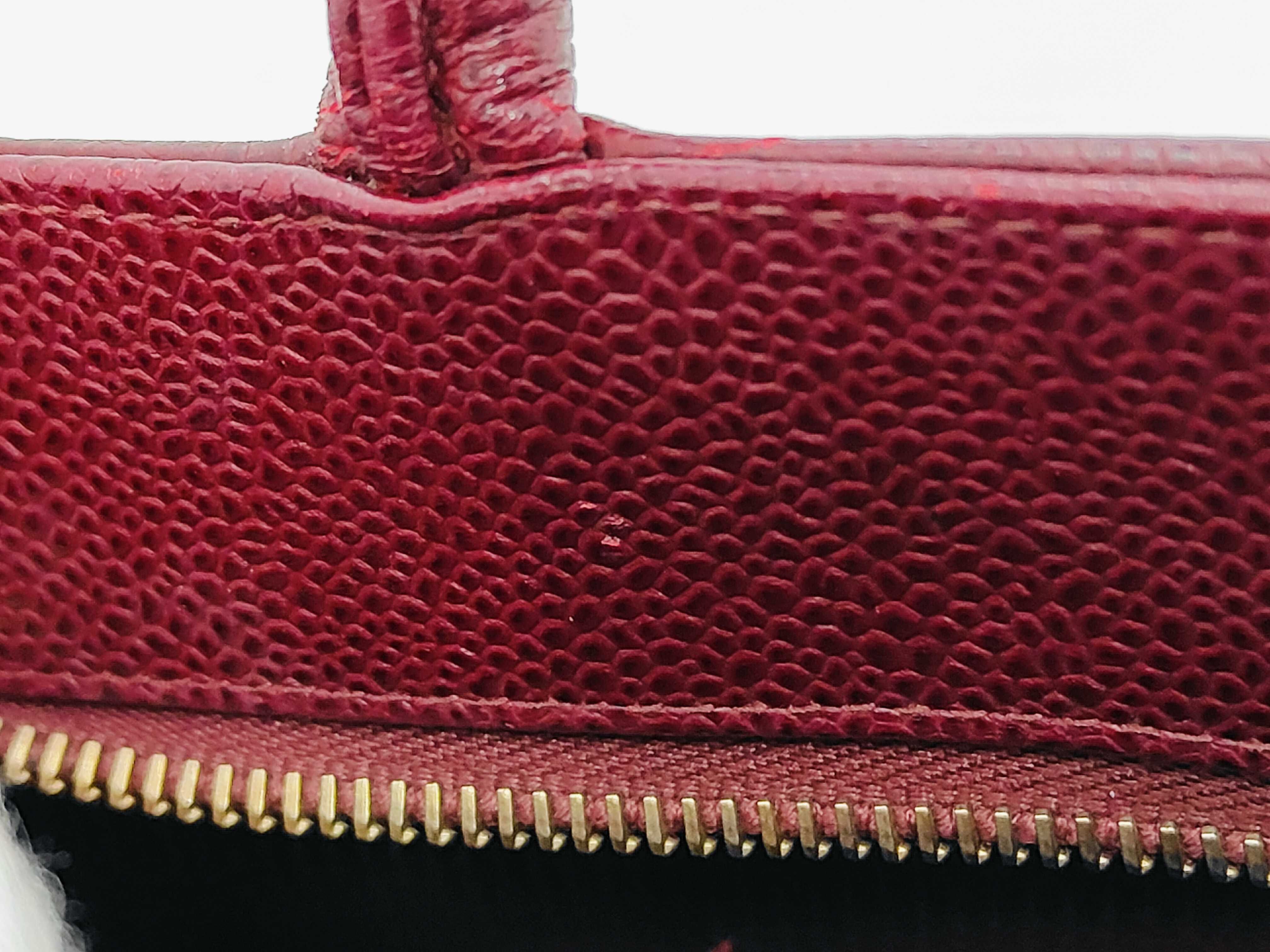 Reissue Tote Bag, Caviar Leather, Bordeaux, Gold Hardware, 7785959 Tote Bag — view 12