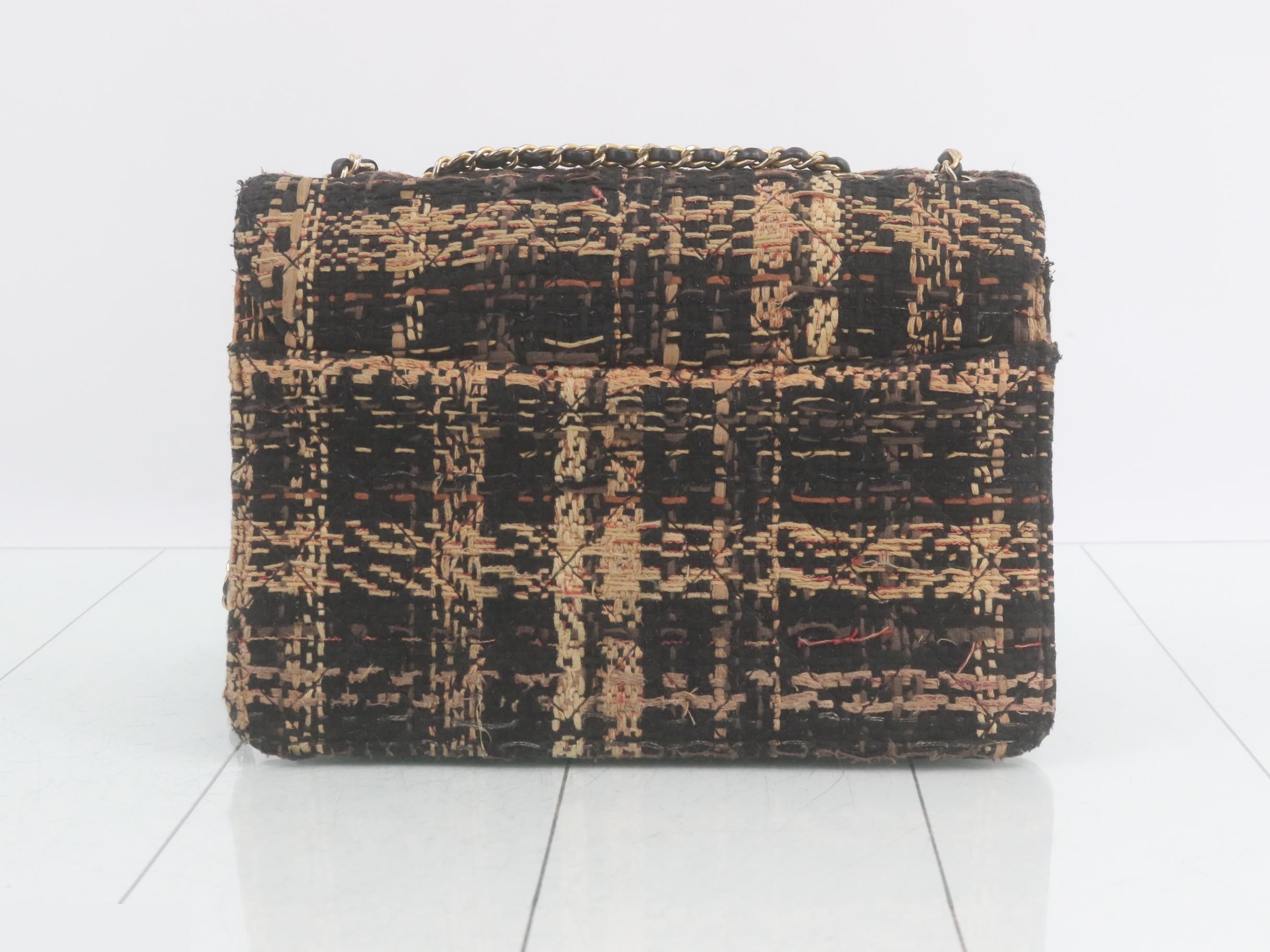 Matelassé Tweed Chain Shoulder Bag — view 2