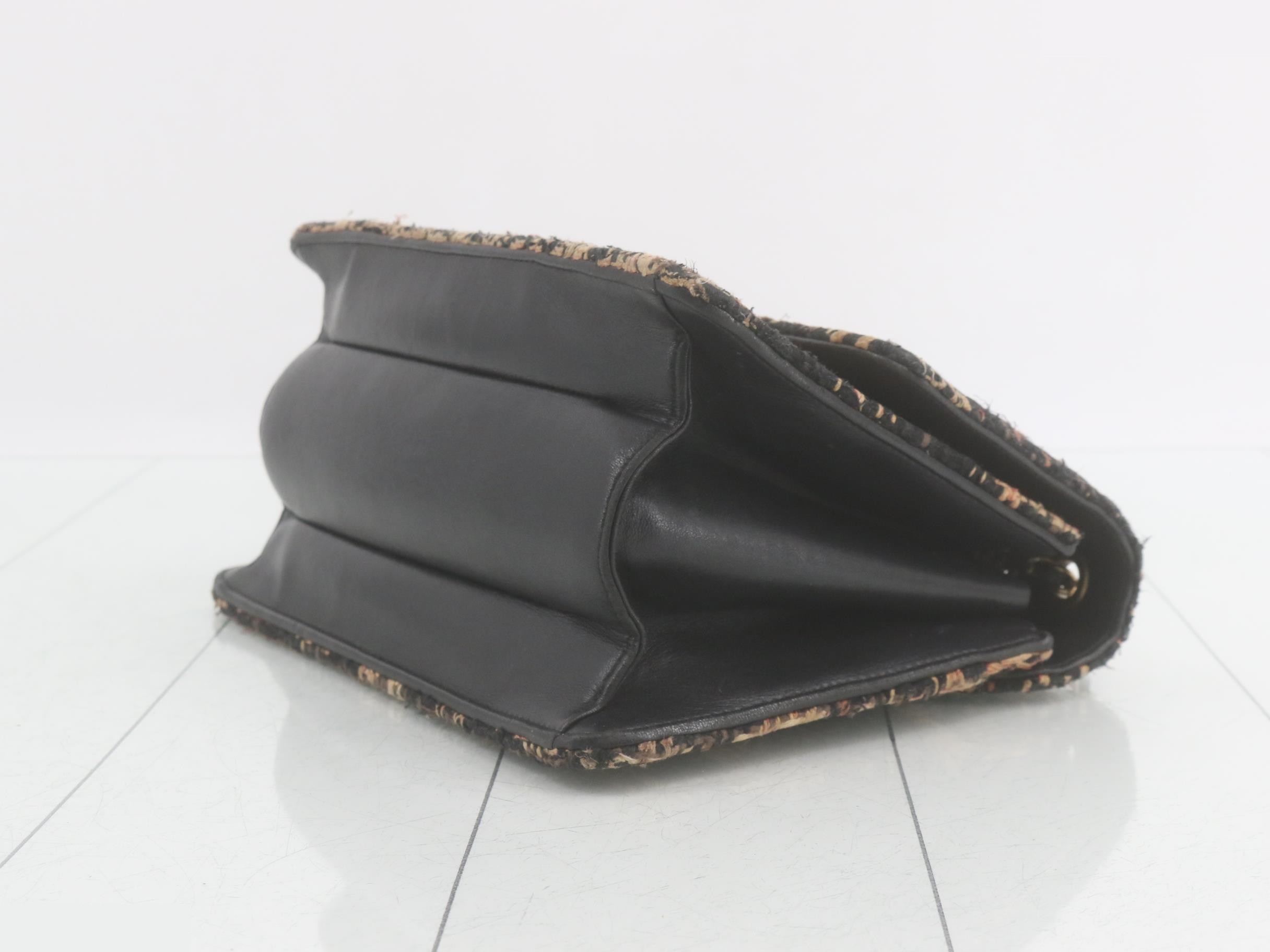 Matelassé Tweed Chain Shoulder Bag — view 6