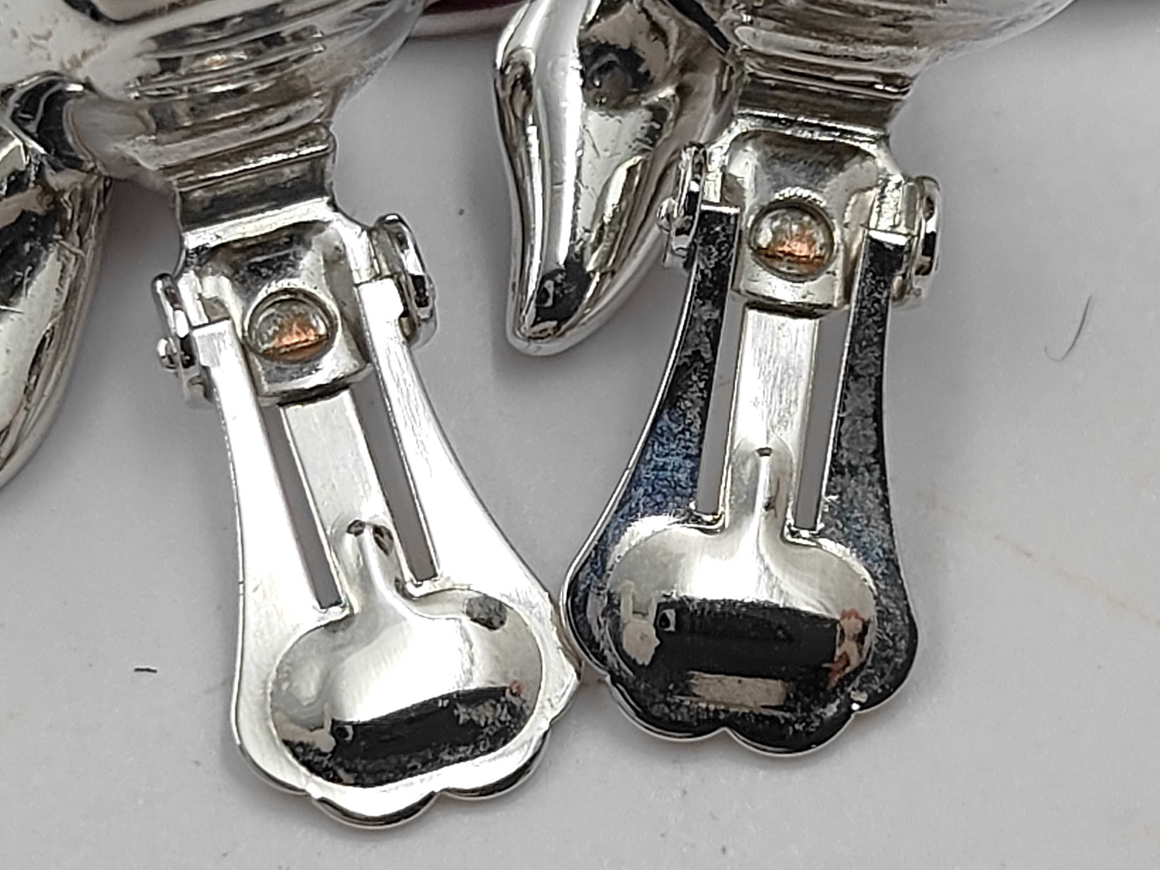 Butterfly Colored Stone Silver Earrings — view 9