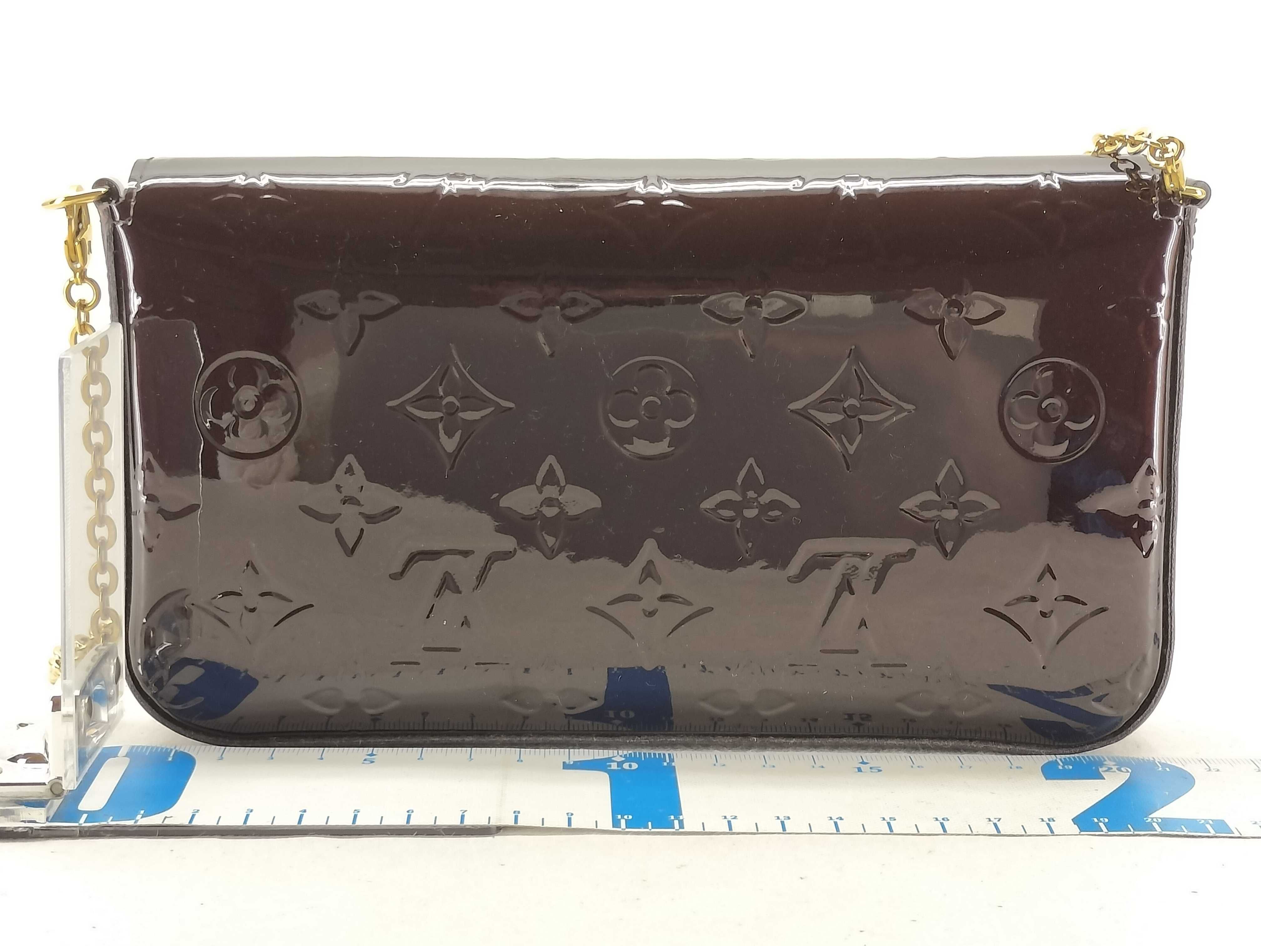 Vernis Louis Vuitton Vernis Amarant Pochette Félicie Shoulder Bag M61267 TJ0187 Shoulder Bag — view 2
