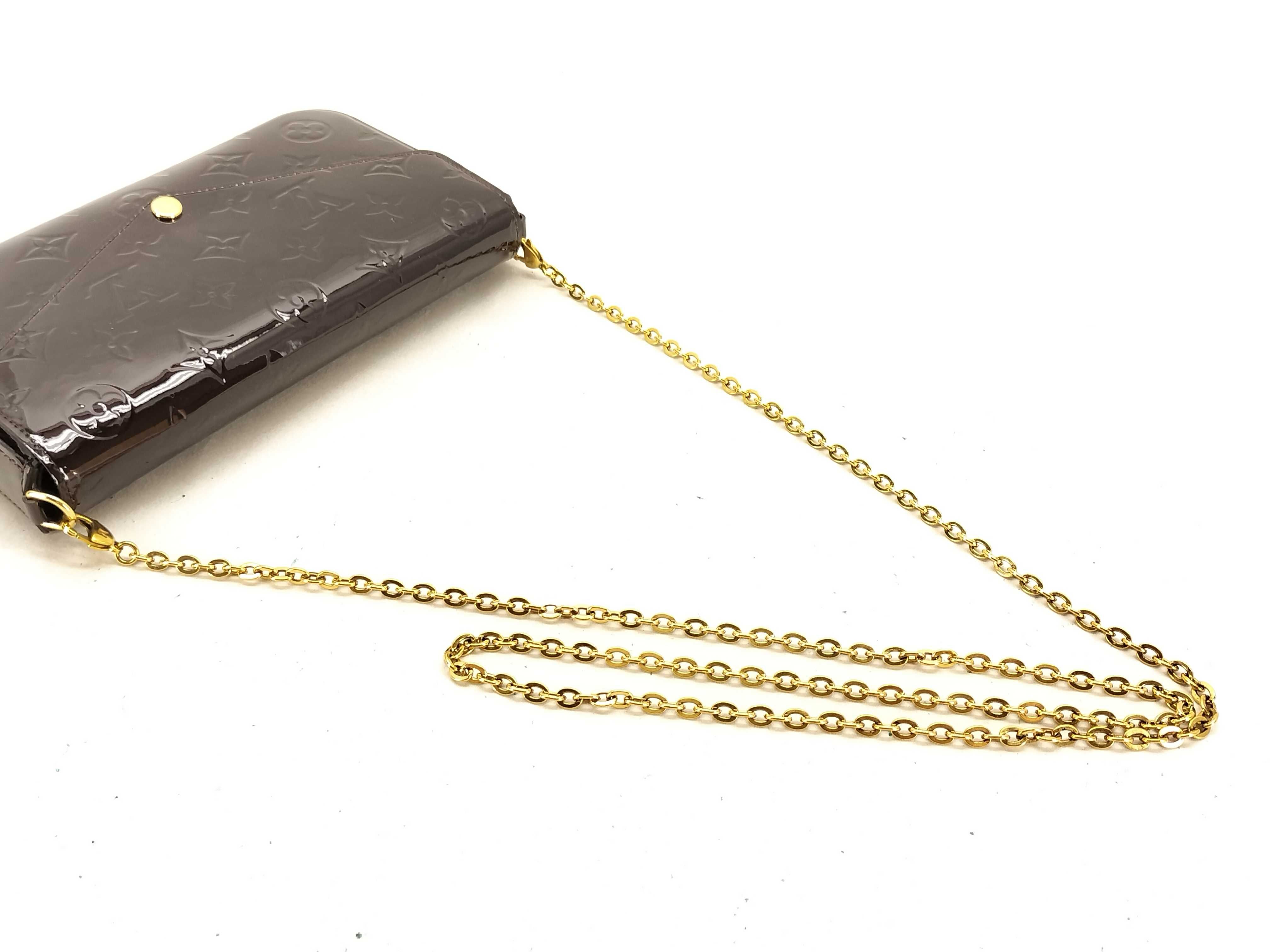 Vernis Louis Vuitton Vernis Amarant Pochette Félicie Shoulder Bag M61267 TJ0187 Shoulder Bag — view 3