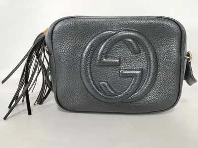 Soho Small Disco Camera Bag, Black Shoulder Bag