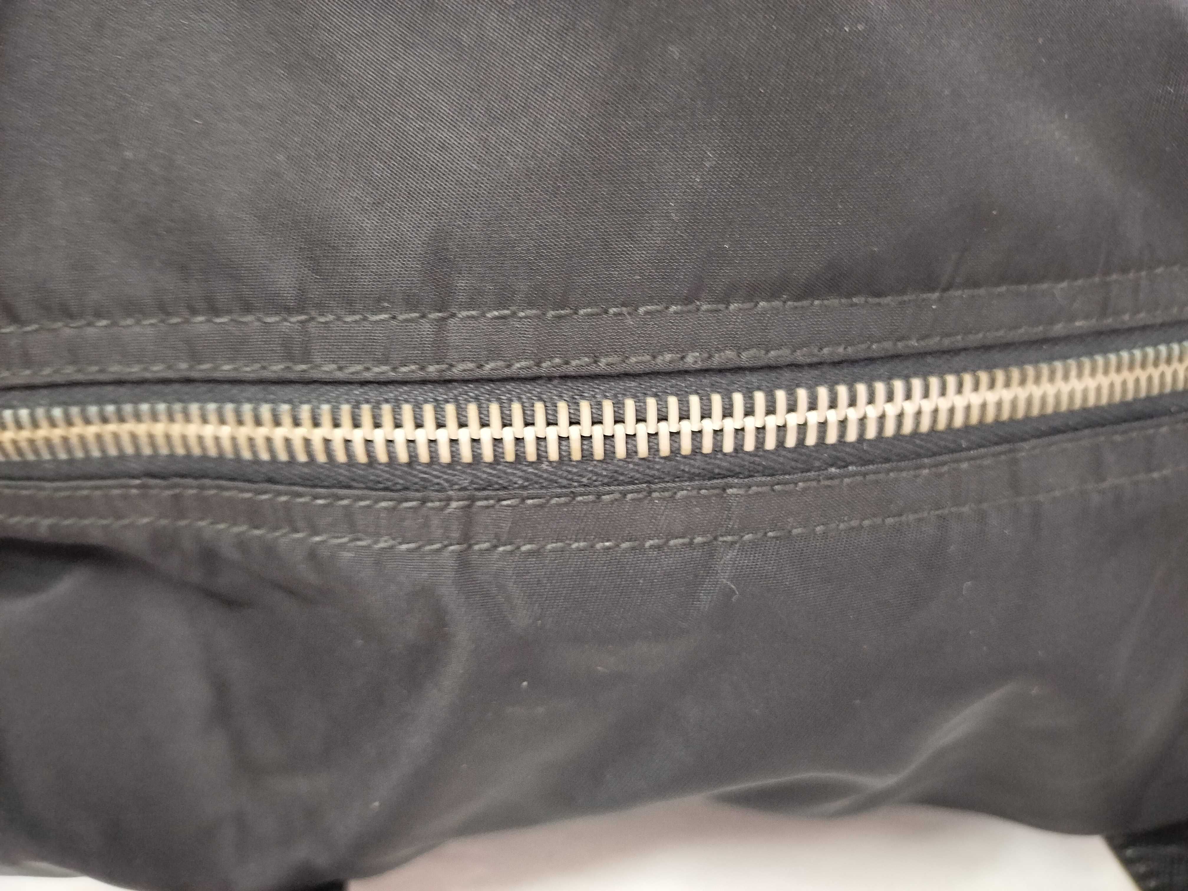 Nylon Tessuto Saffiano Mini Boston Bag, Black Handbag — view 6