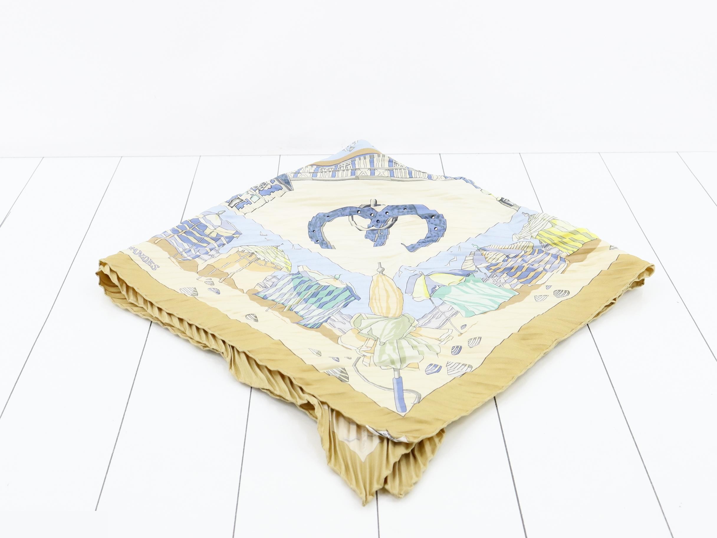 Silk scarf with tag — view 2