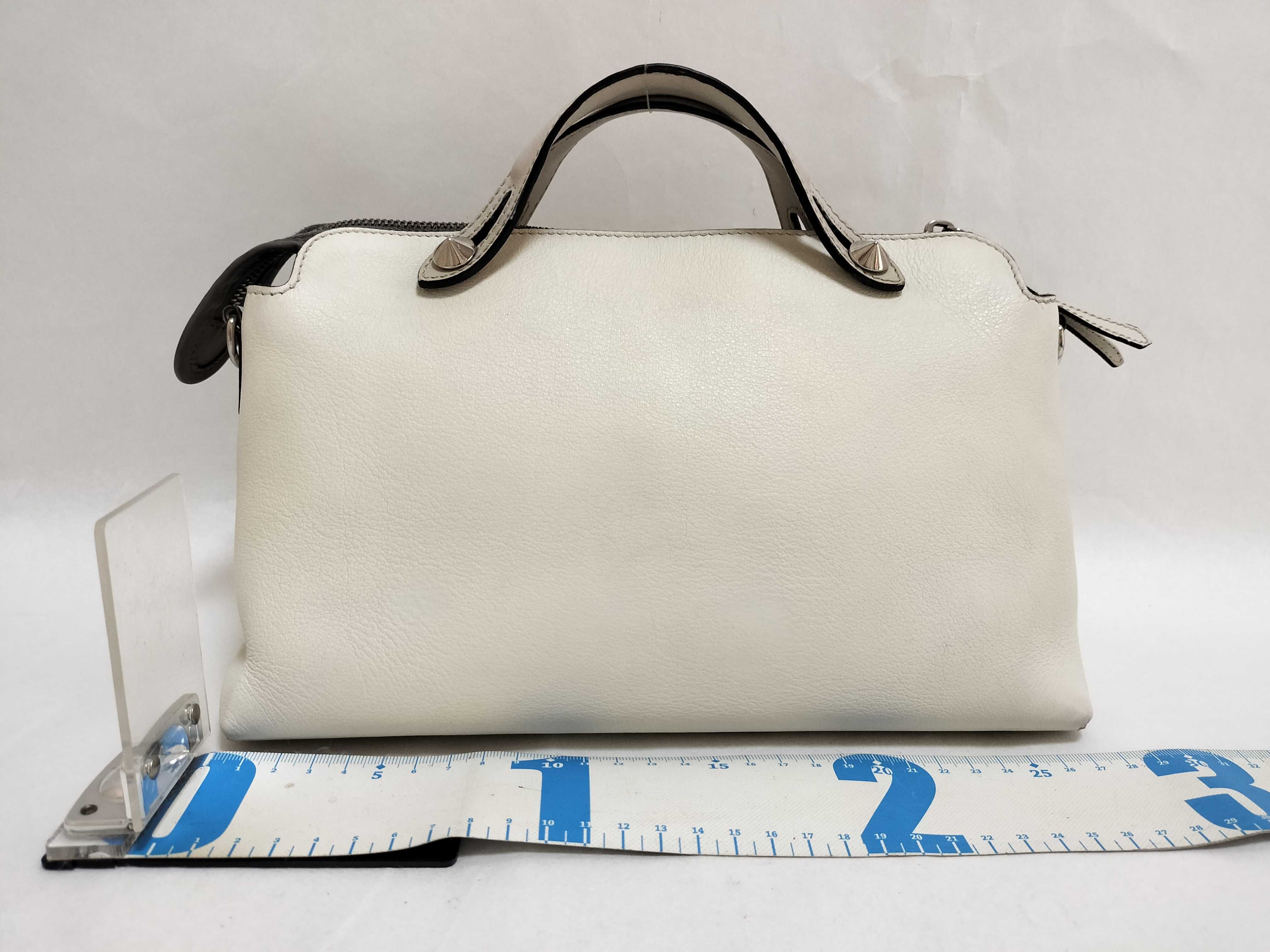 8BL124 By The Way White Leather Handbag — view 2