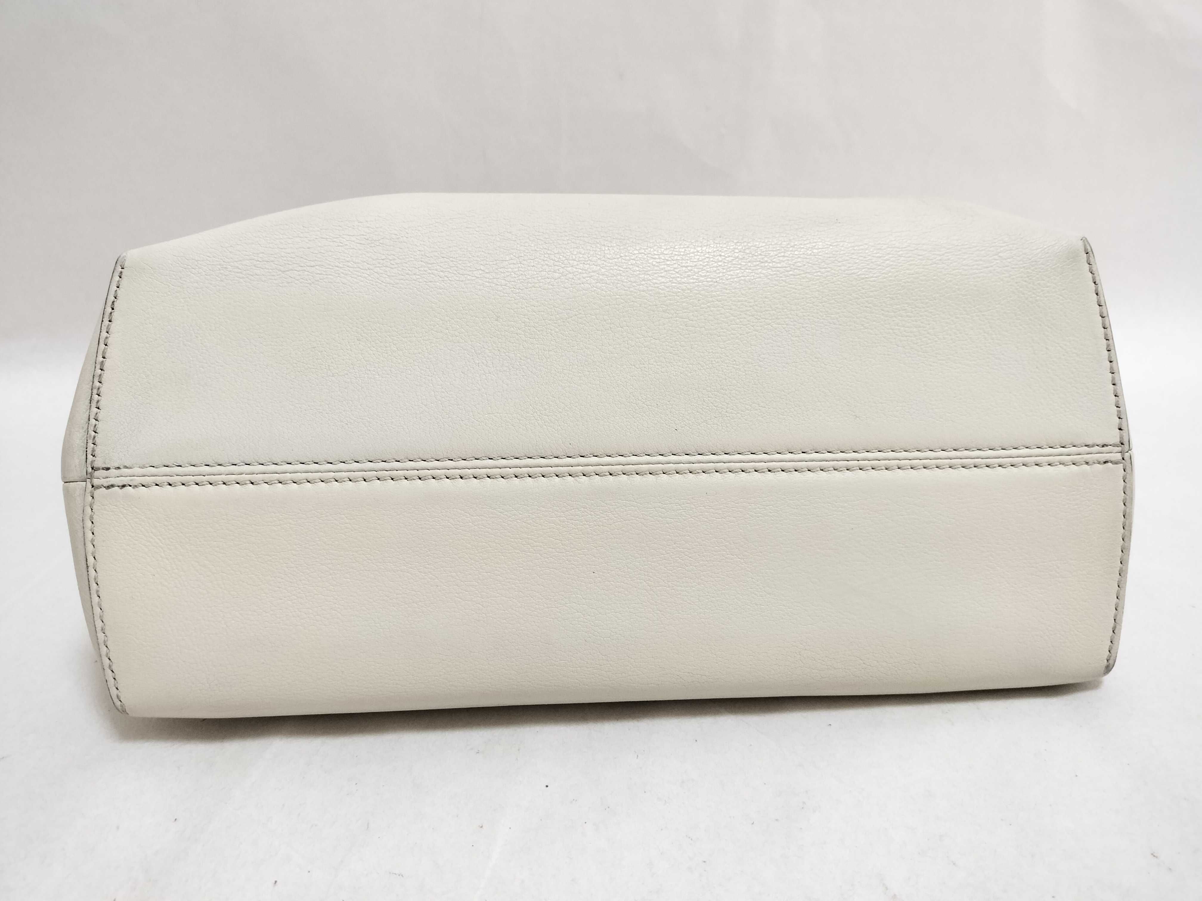 8BL124 By The Way White Leather Handbag — view 8