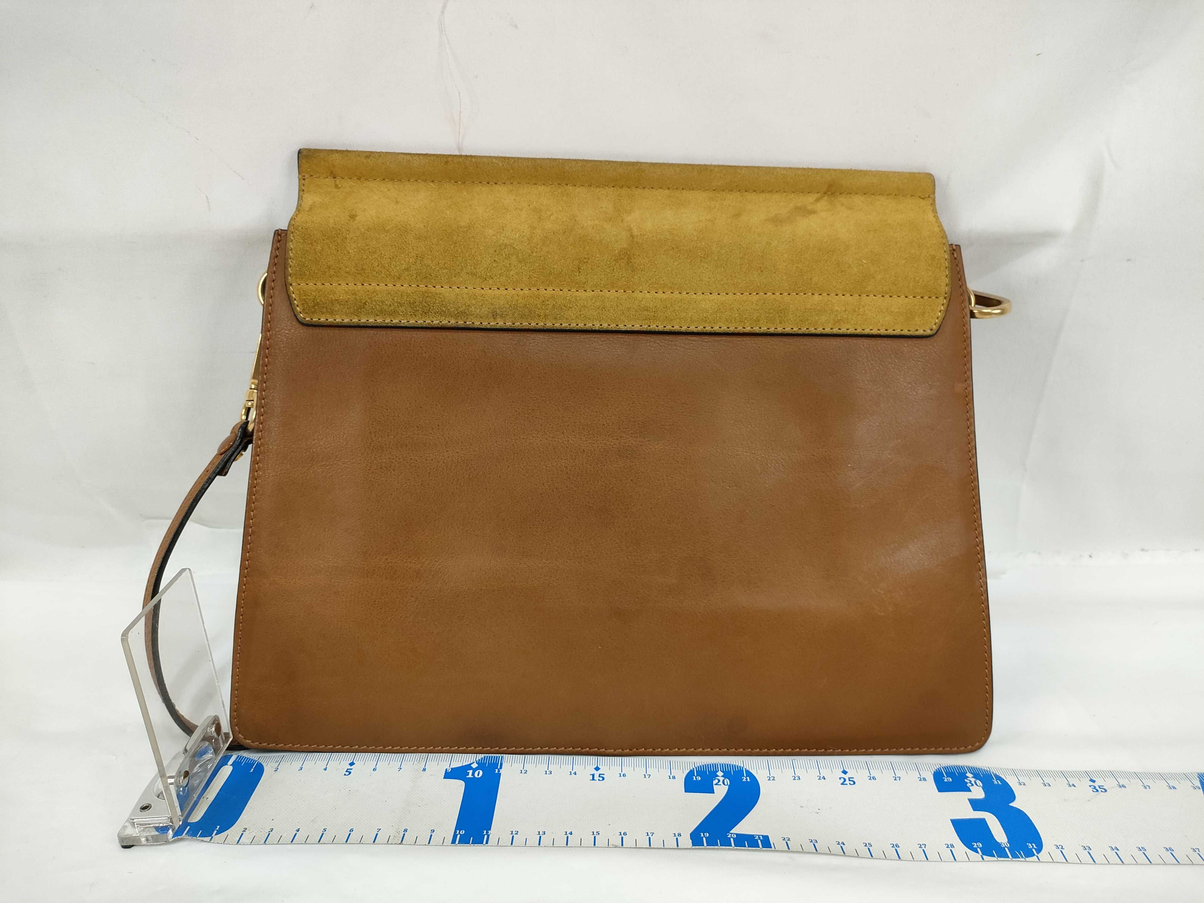 suede leather shoulder bag — view 2