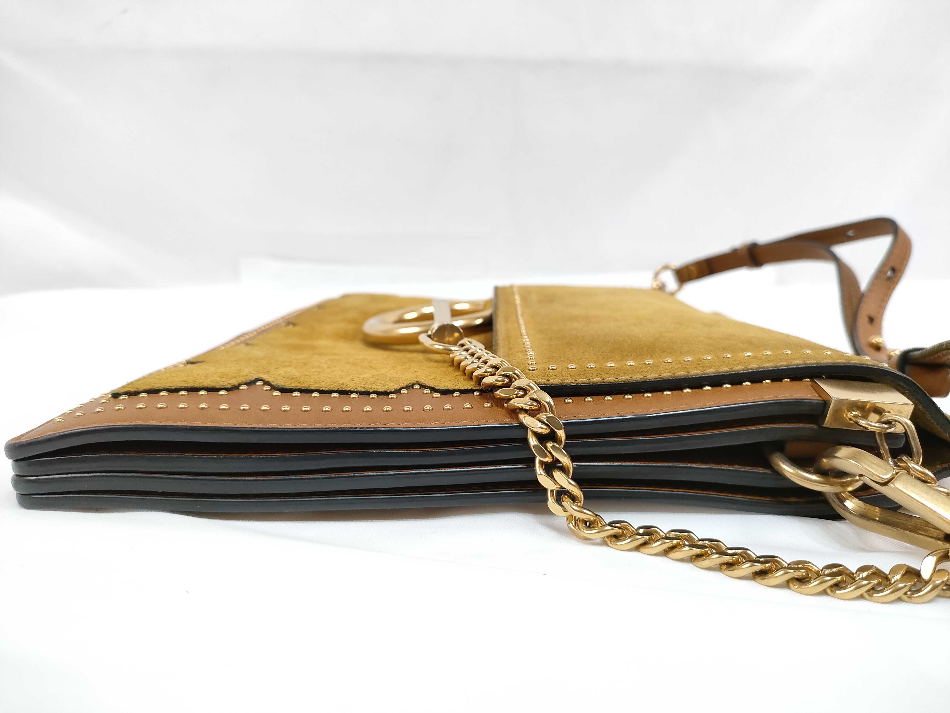 suede leather shoulder bag — view 9