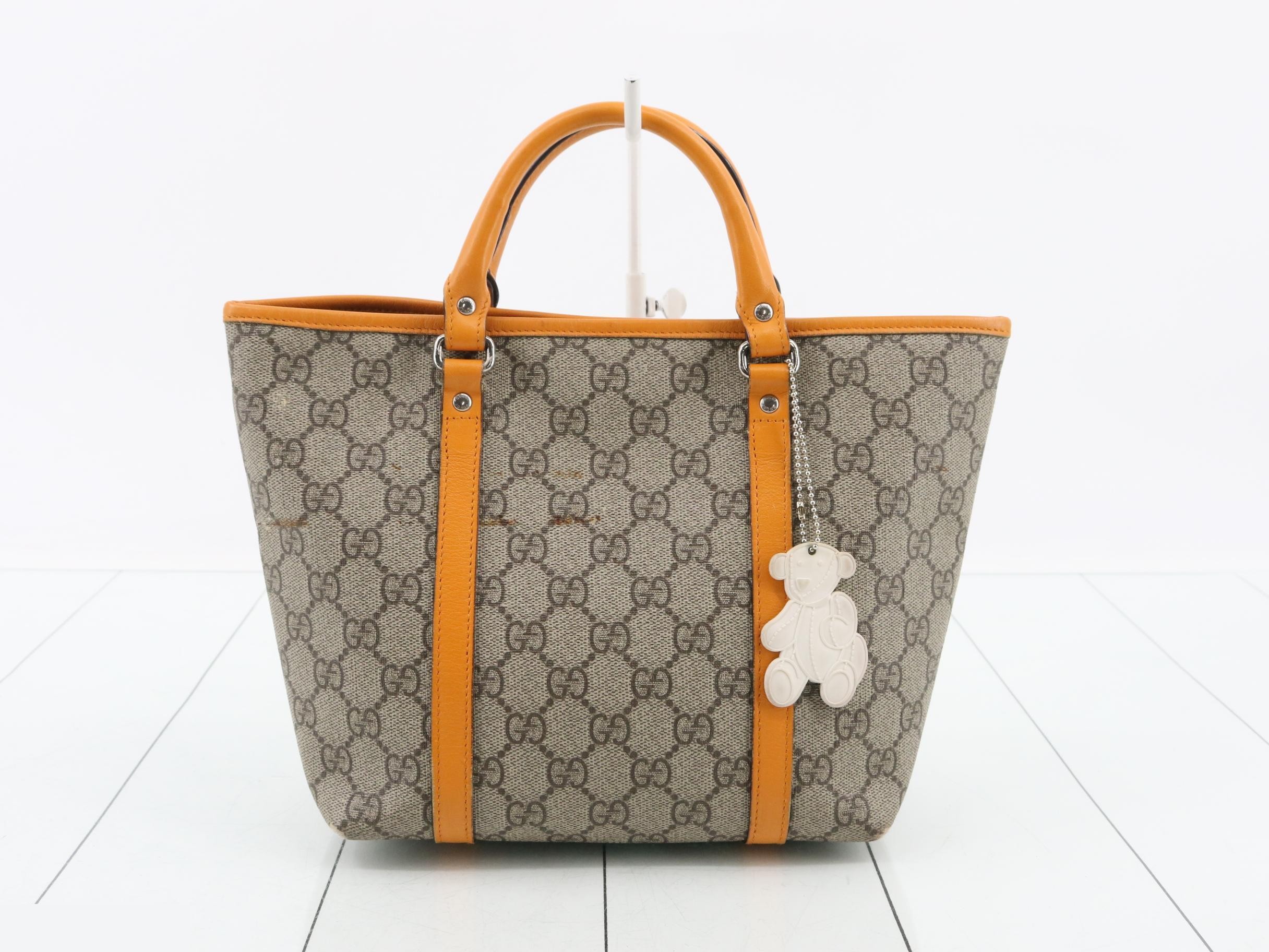297557 GG Supreme Children's Handbag Beige Orange — view 2