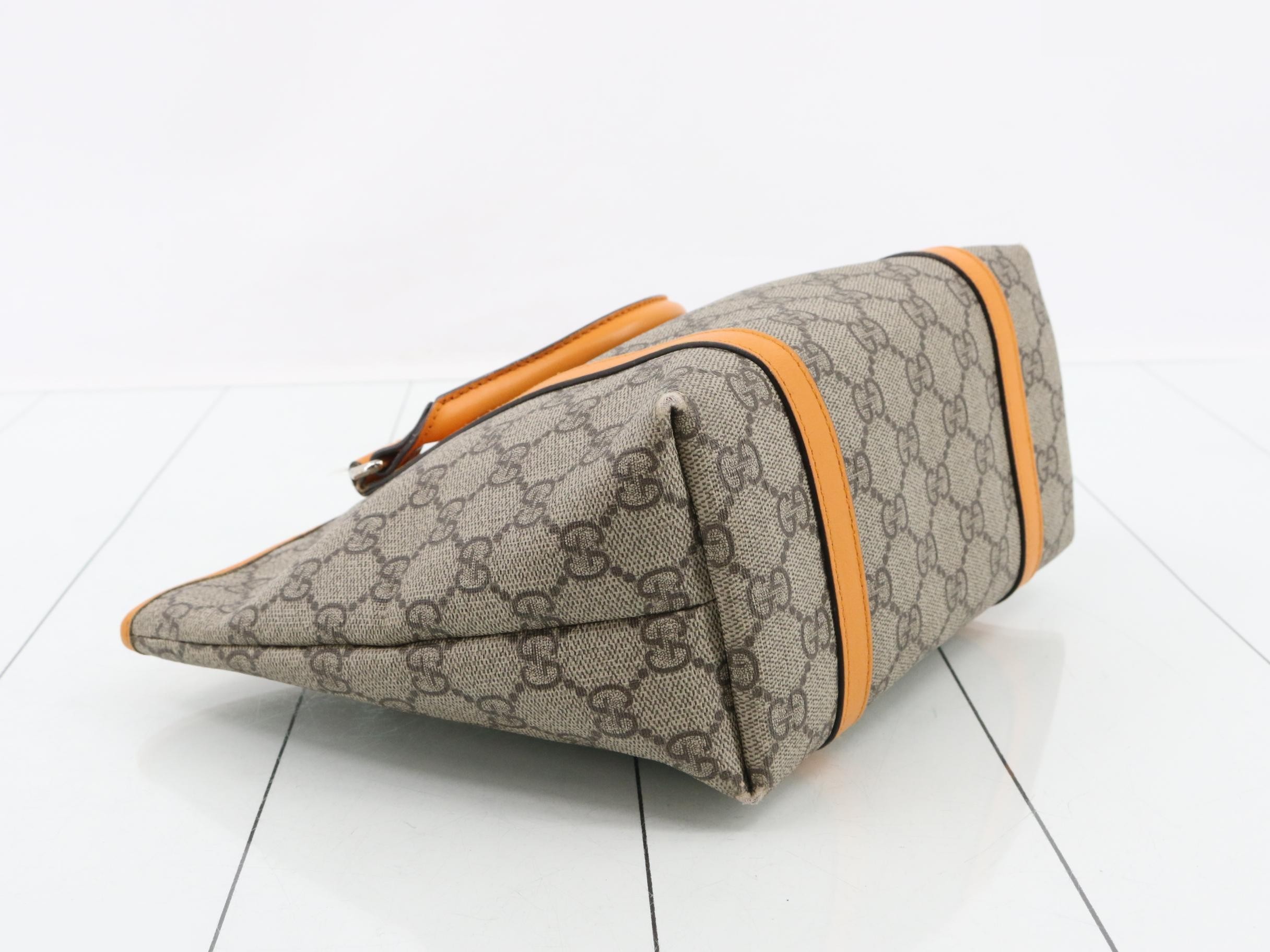 297557 GG Supreme Children's Handbag Beige Orange — view 5
