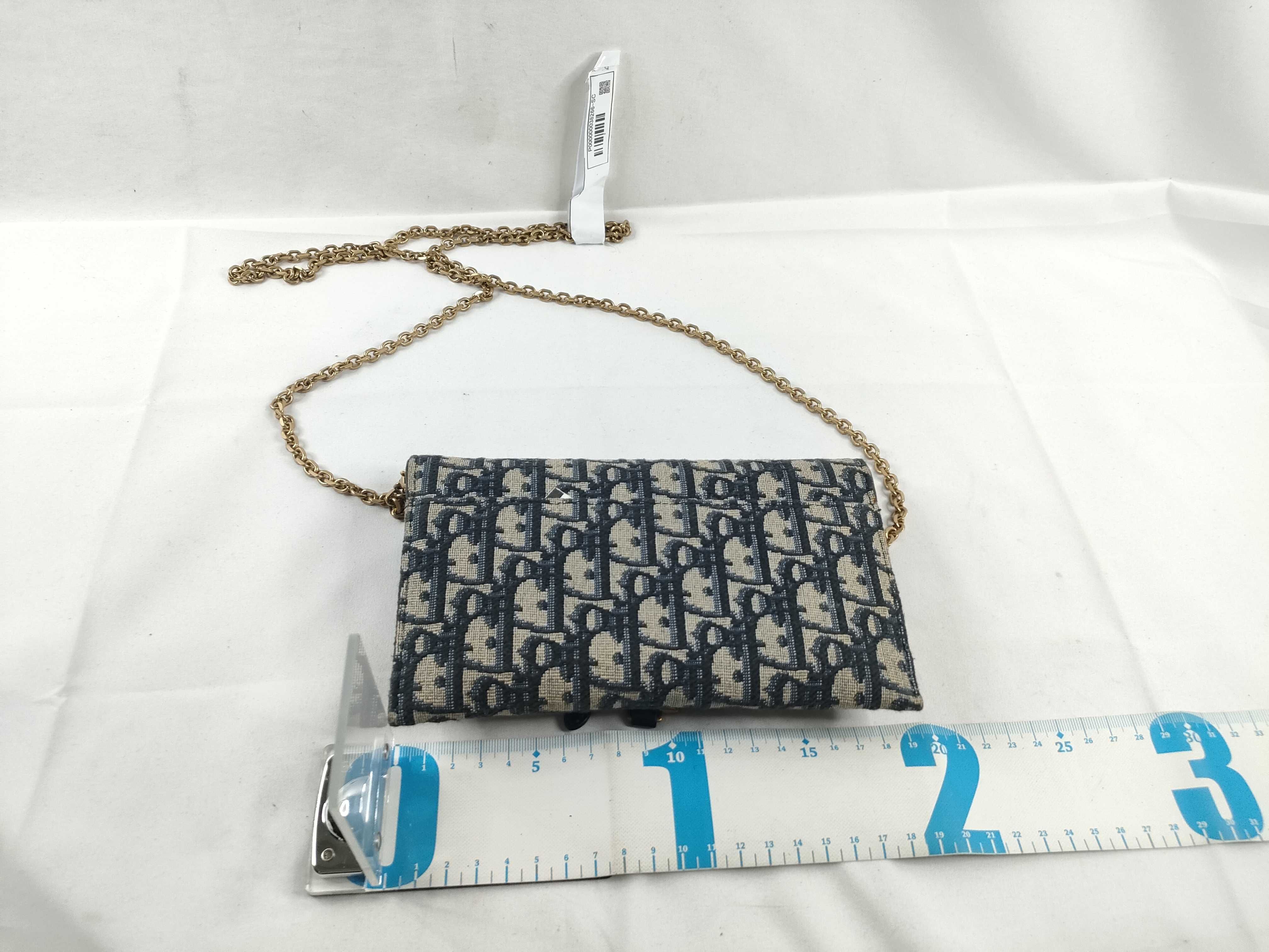 ID- Saddle 19 Canvas Blue Slingbag GHW 47MA1212 Shoulder Bag — view 2