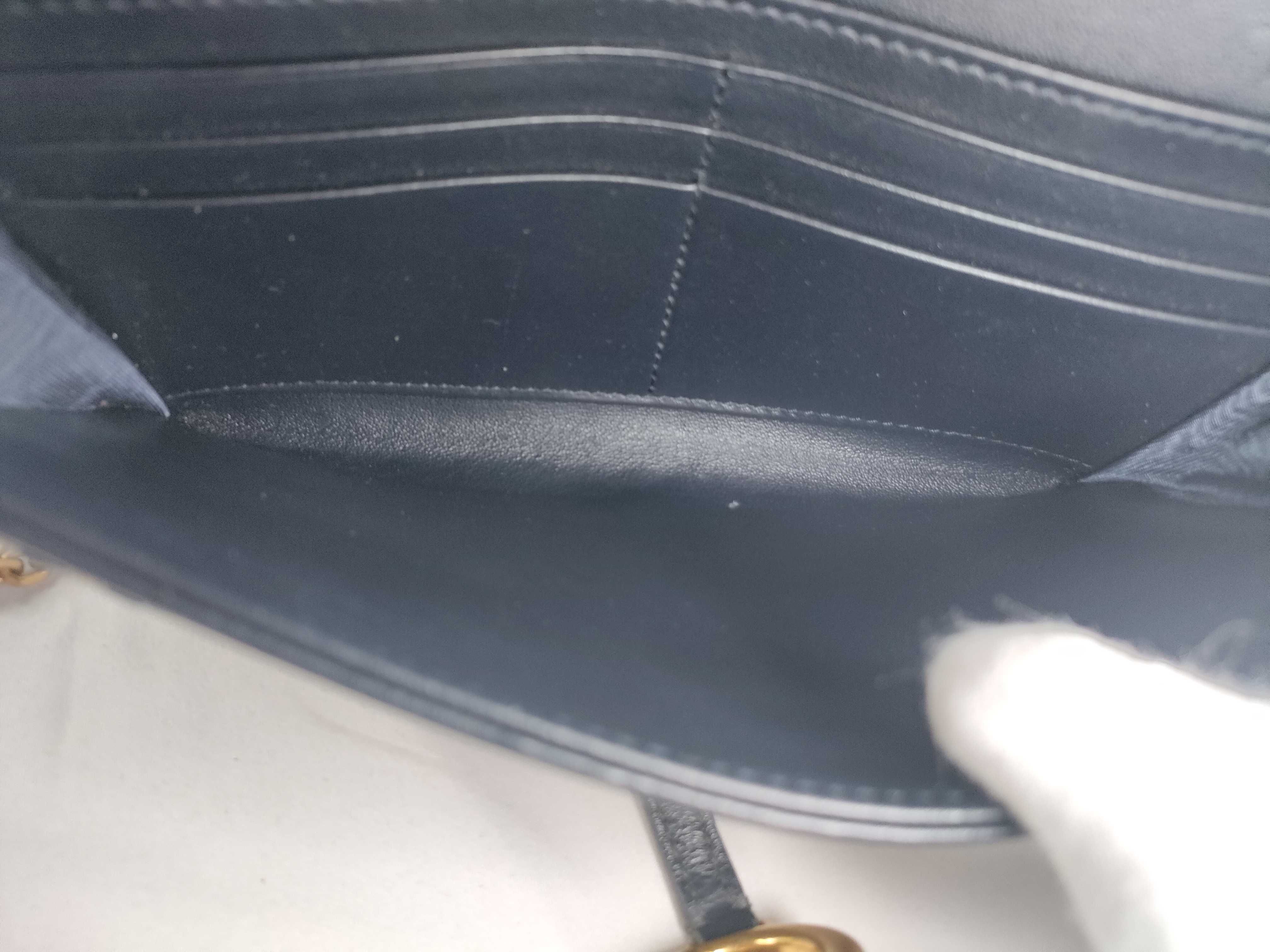 ID- Saddle 19 Canvas Blue Slingbag GHW 47MA1212 Shoulder Bag — view 11
