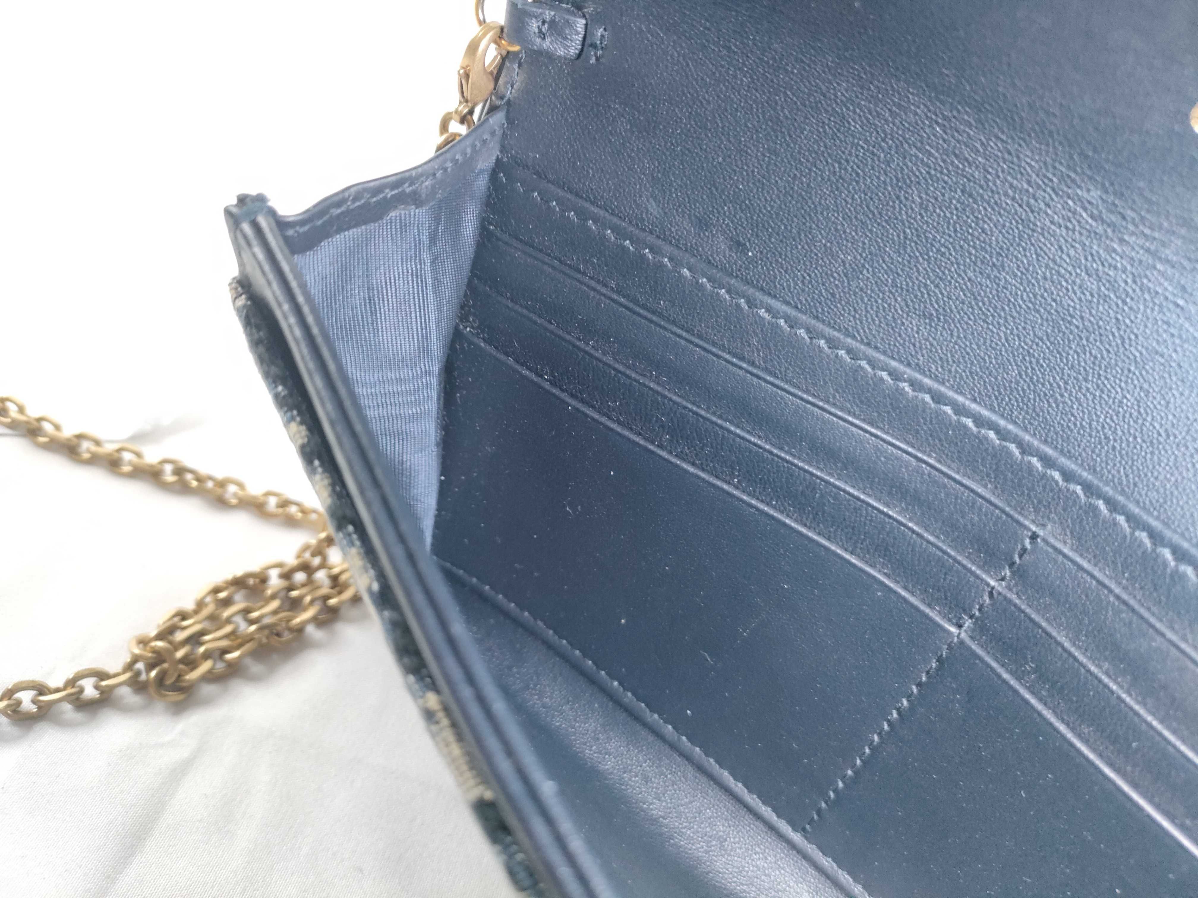 ID- Saddle 19 Canvas Blue Slingbag GHW 47MA1212 Shoulder Bag — view 12