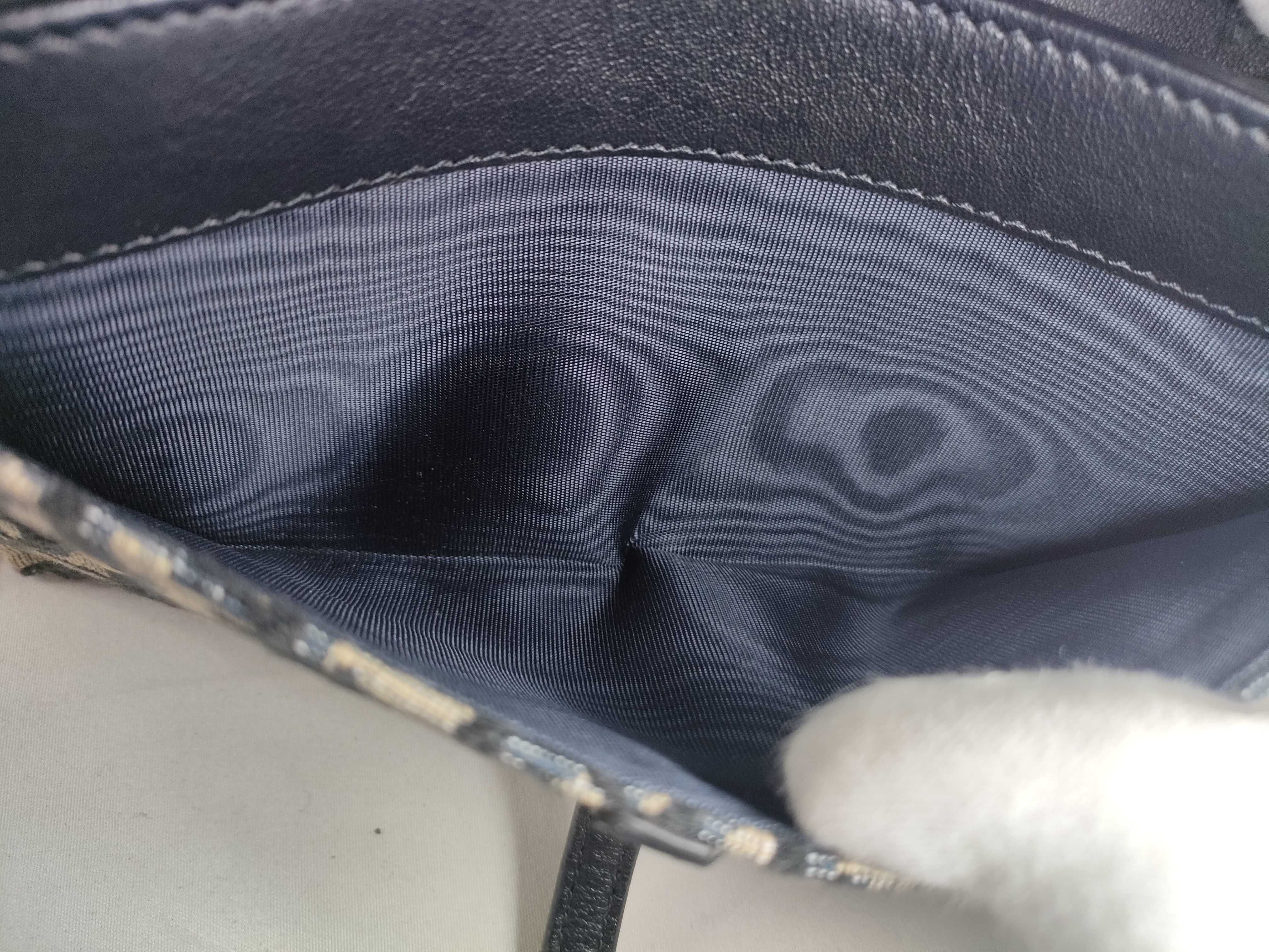 ID- Saddle 19 Canvas Blue Slingbag GHW 47MA1212 Shoulder Bag — view 14