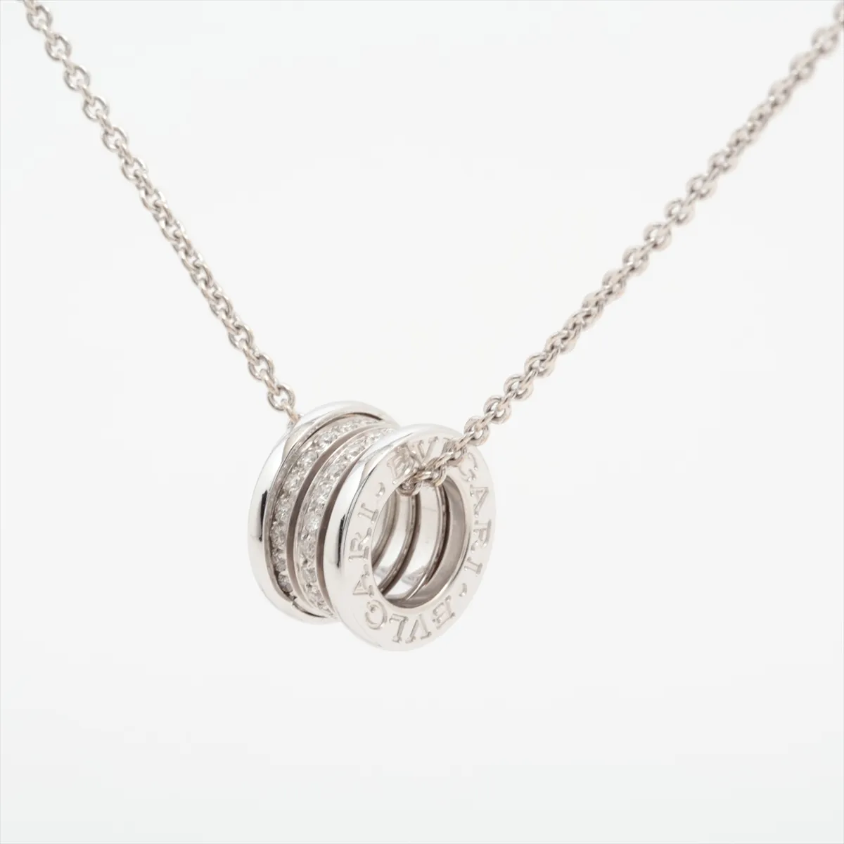 B Zero One Diamond Necklace 750(WG) 12.0g Pull ring loose Pull ring side ring open
