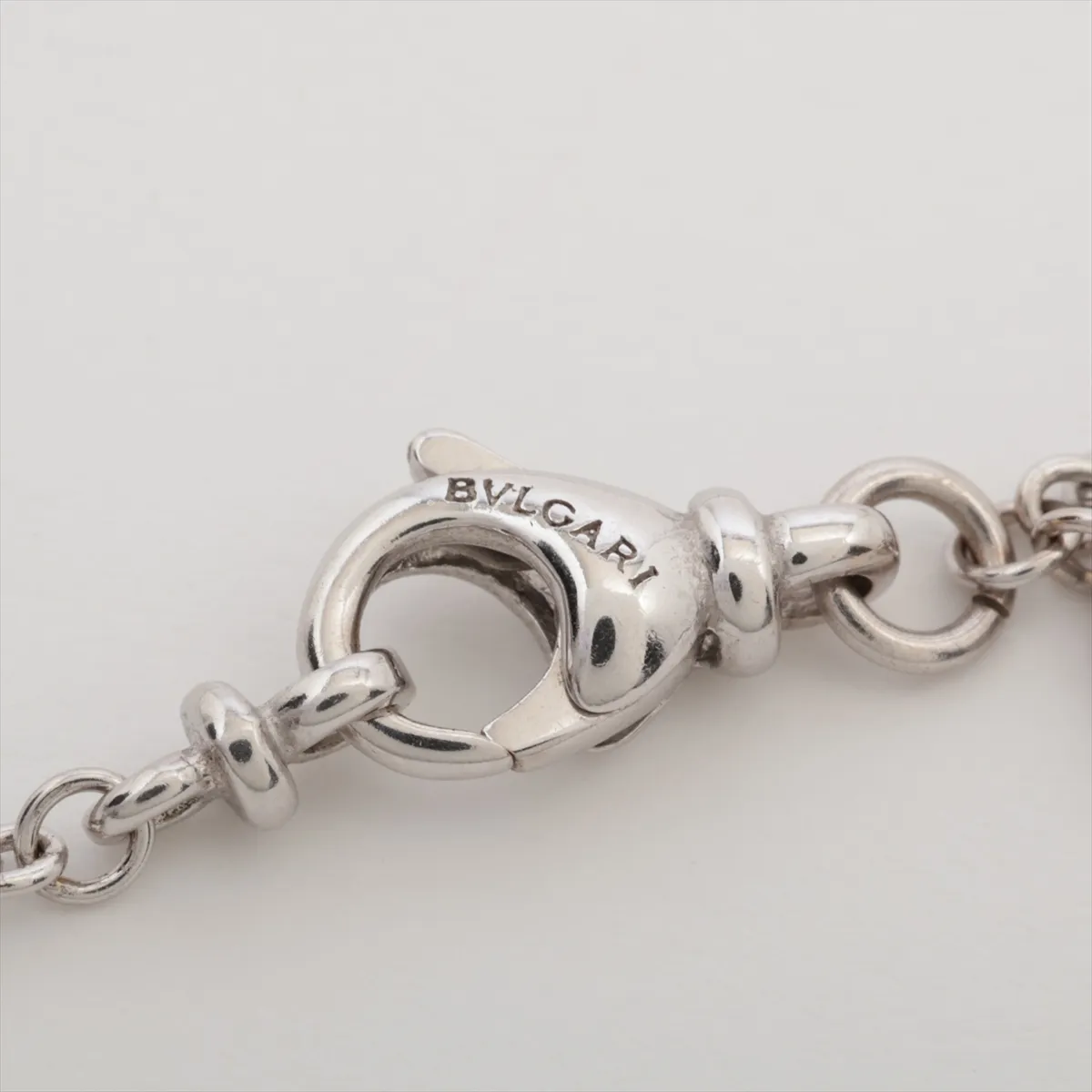 B Zero One Diamond Necklace 750(WG) 12.0g Pull ring loose Pull ring side ring open — view 4